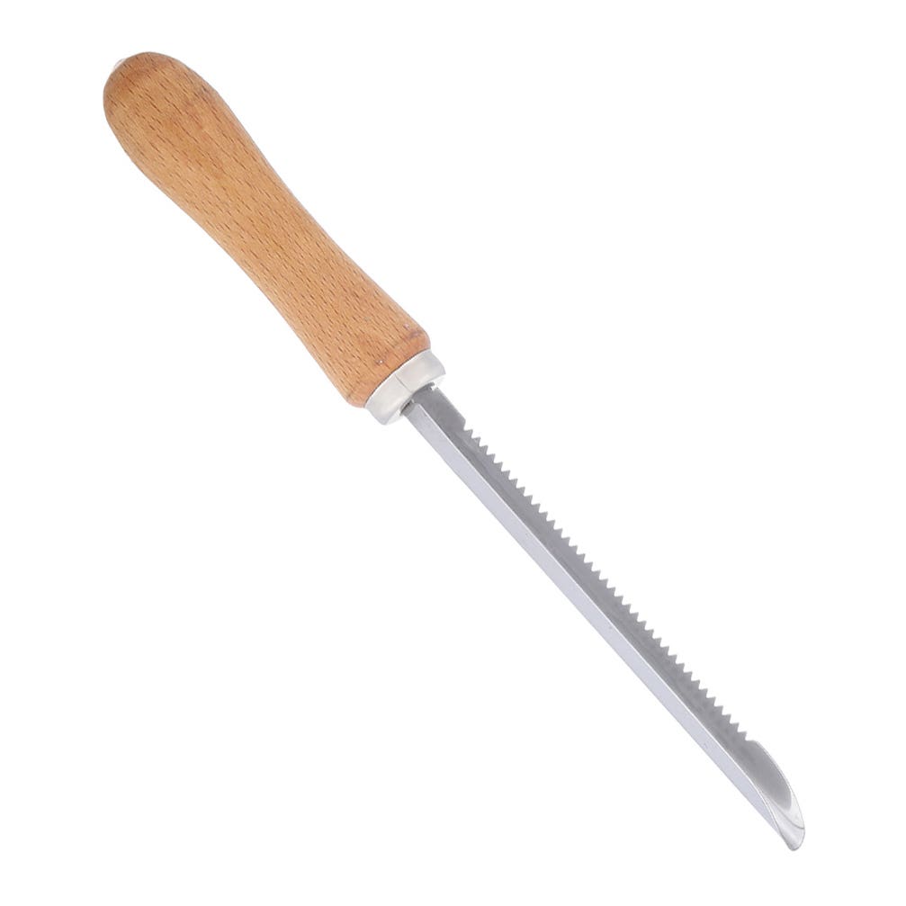 Rocky Stainless Steel Corer With Wooden Handle - Silver