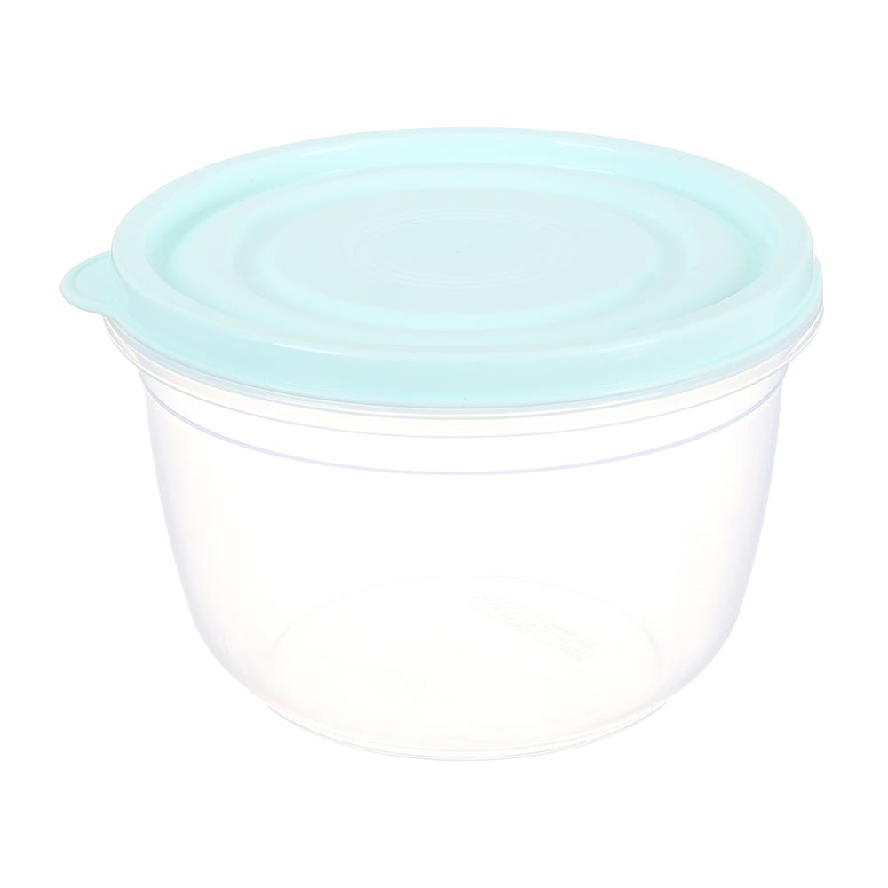 Dunya Plast Round Refrigerator Box, 650 ml - Turquoise