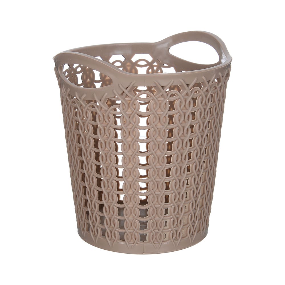 El Helal & Star Round Clothespins Basket, 12×10 cm - Brown