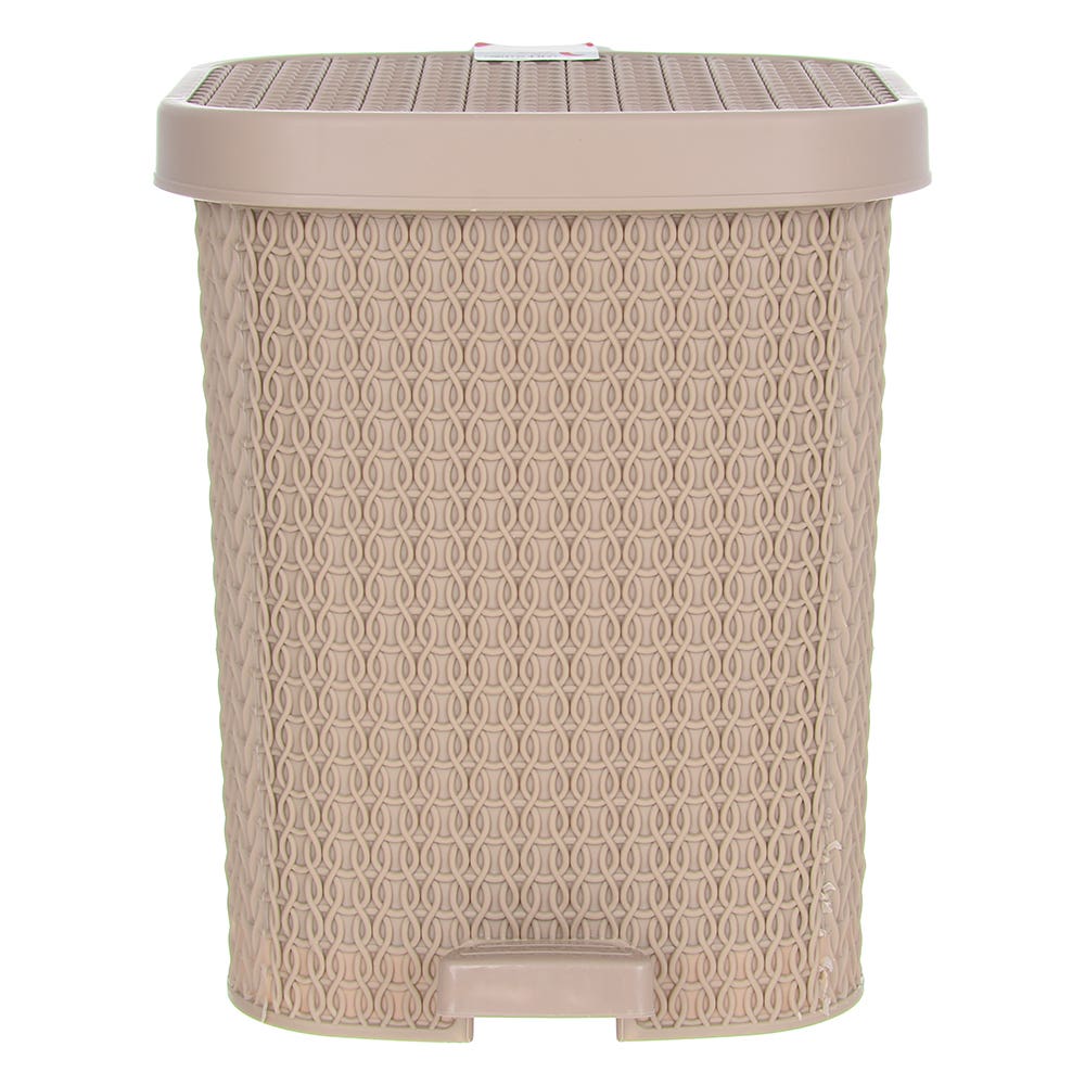 El Helal & Star Trash Bin, 28.5×23×23.5 cm - Beige