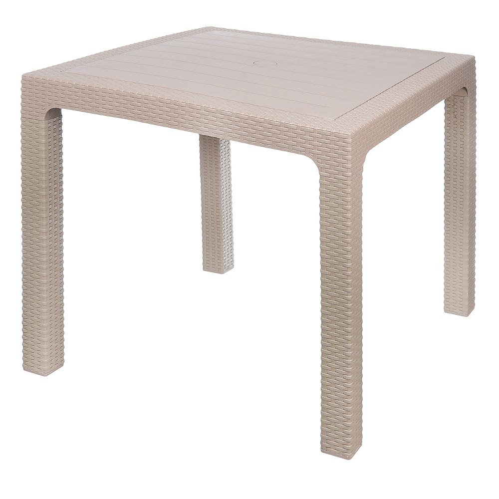El Helal & Star Table, 80×80 cm - Beige