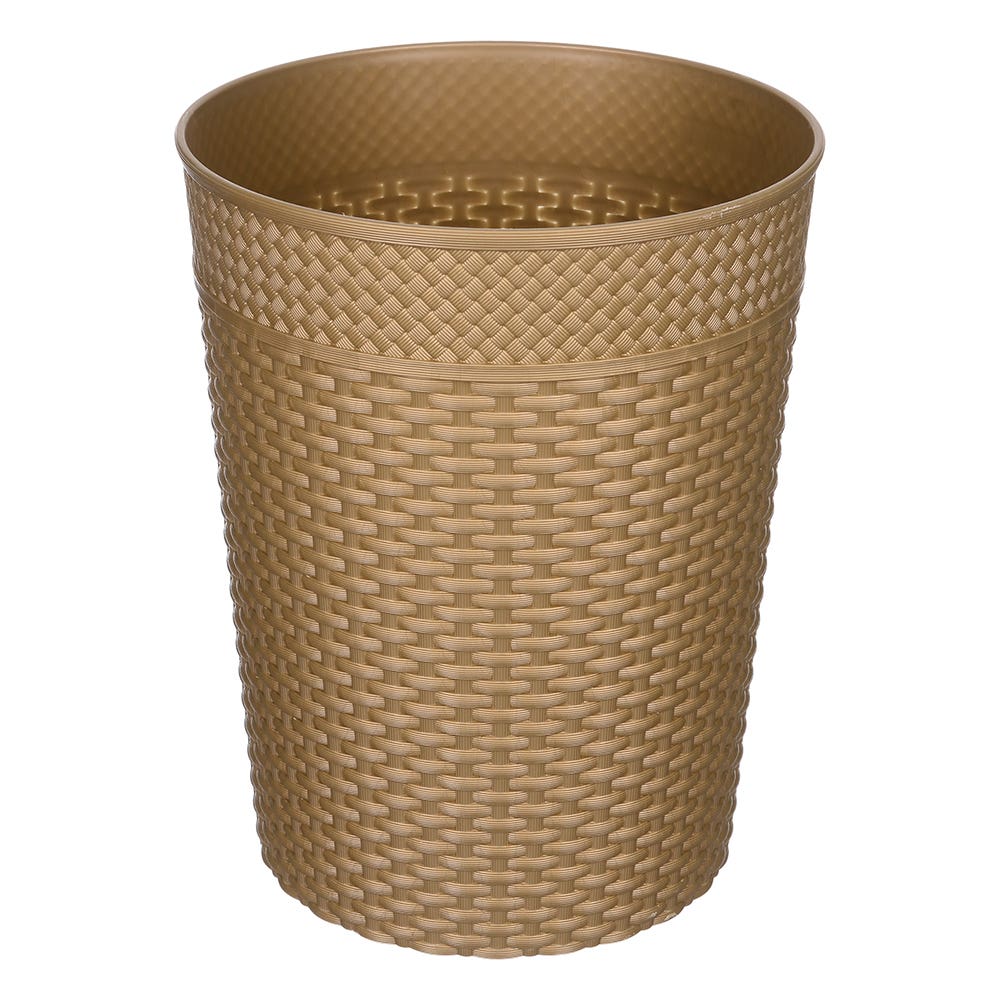 Al Safwa Trash Bin, 24 cm - Gold
