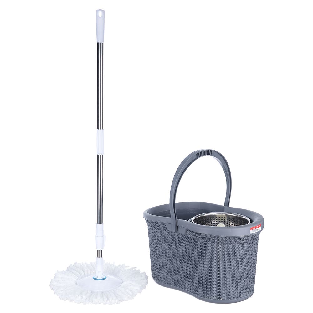 El Helal & Star Palm Line Bucket - Grey