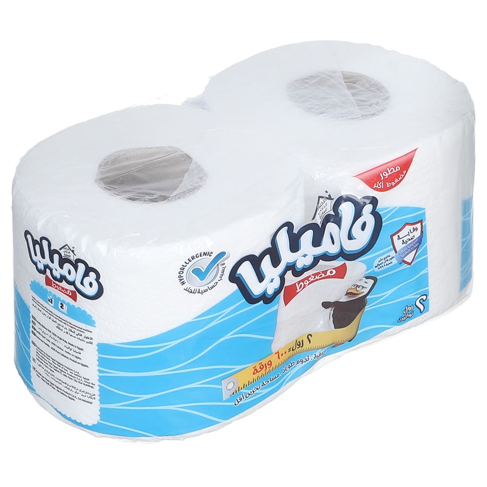 Familia Toilet Paper, 2 Rolls, 600 Sheets - White