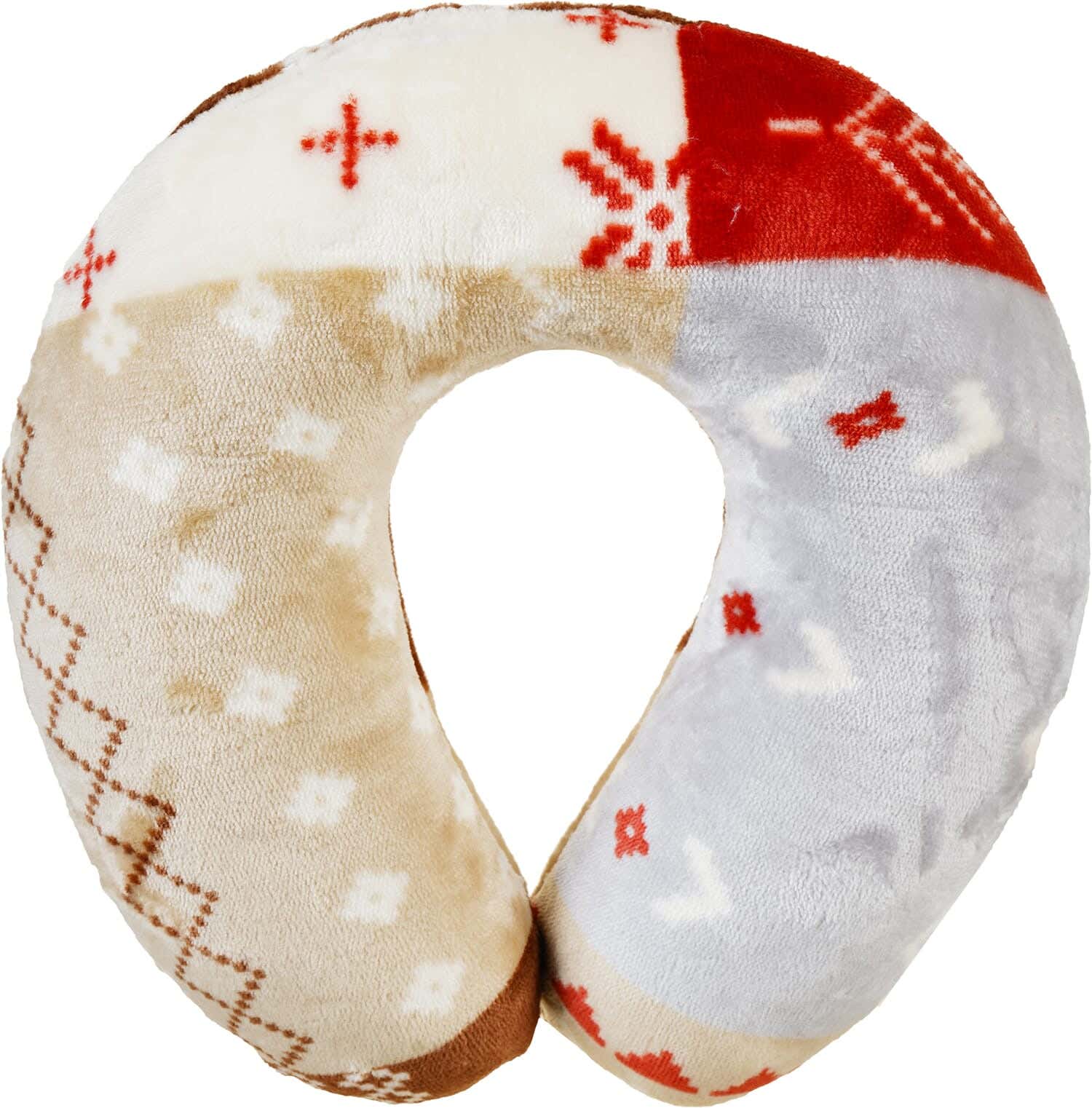 Almaamoun Memory Foam Neck Pillow, 33×30 cm, Approximately 250 grm - Multicolor