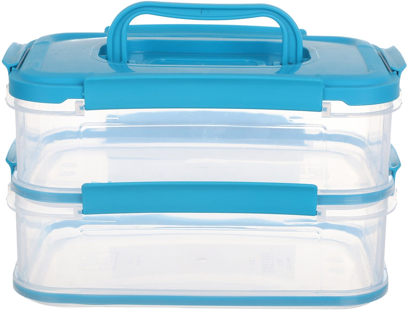 Pro Plast Food Keeper, 2 layers, 16 cm, 1.8 liters - Turquoise