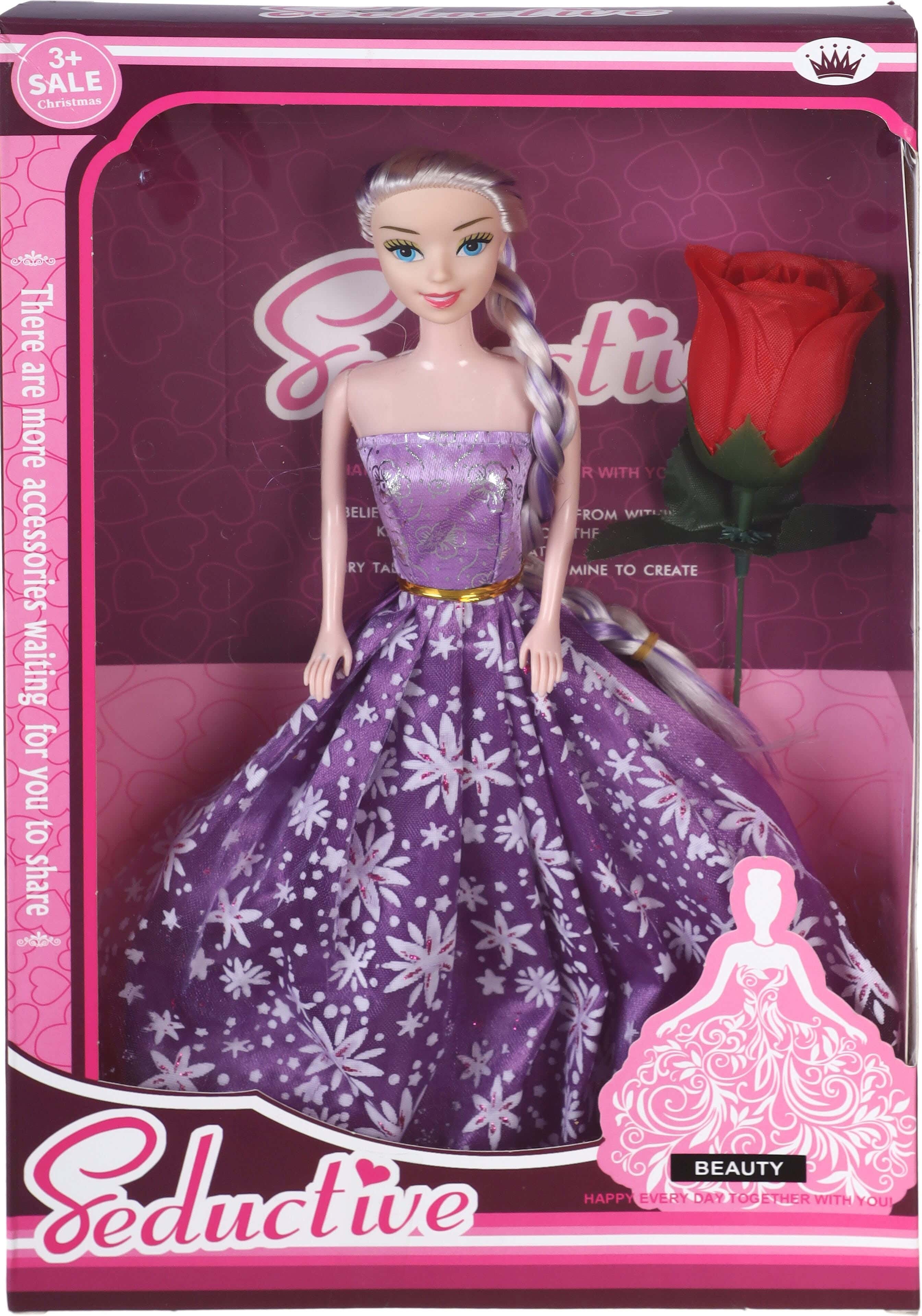 Fashion Doll for Girls, 2 Pieces - Mauve
