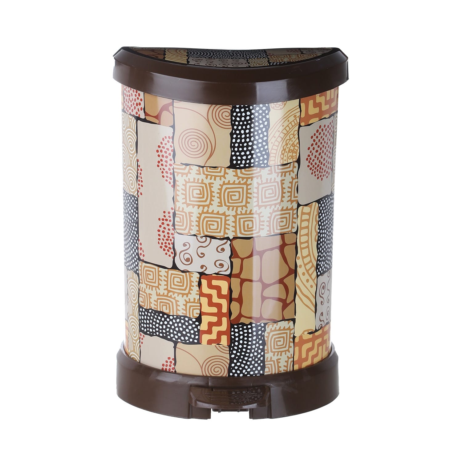 Al Wataneya Plastic Trash Bin, 27×30×47 cm - Multicolor