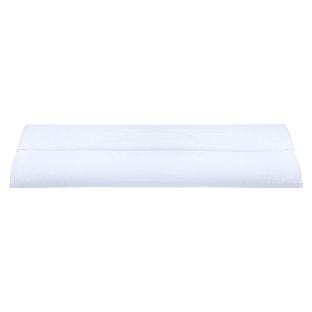 Al Maamoun Soft Long Pillow, 49×160 cm - White