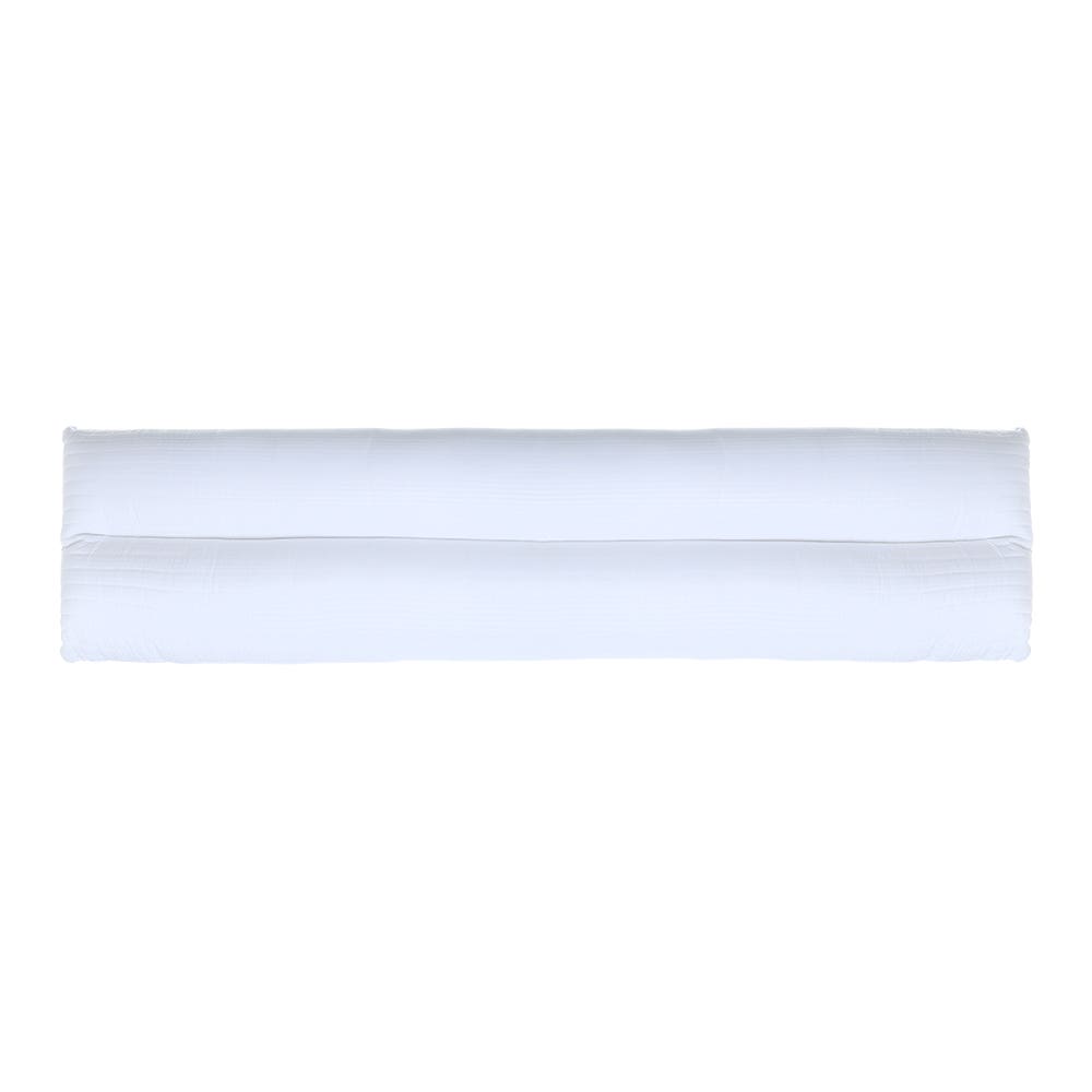 Al Maamoun Soft Long Pillow, 49×120 cm - White