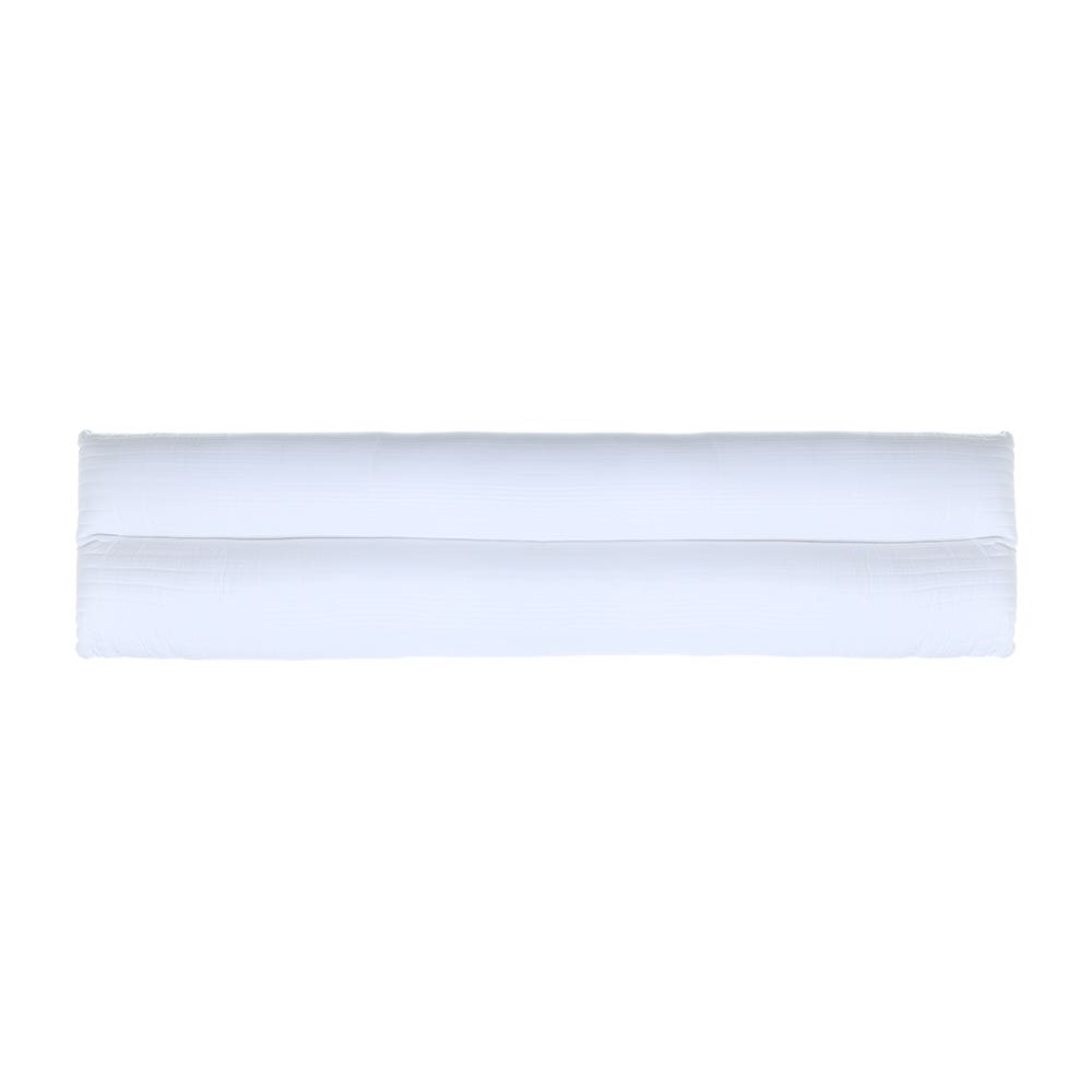 Al Maamoun Fiber Long Pillow, 49×100 cm - White