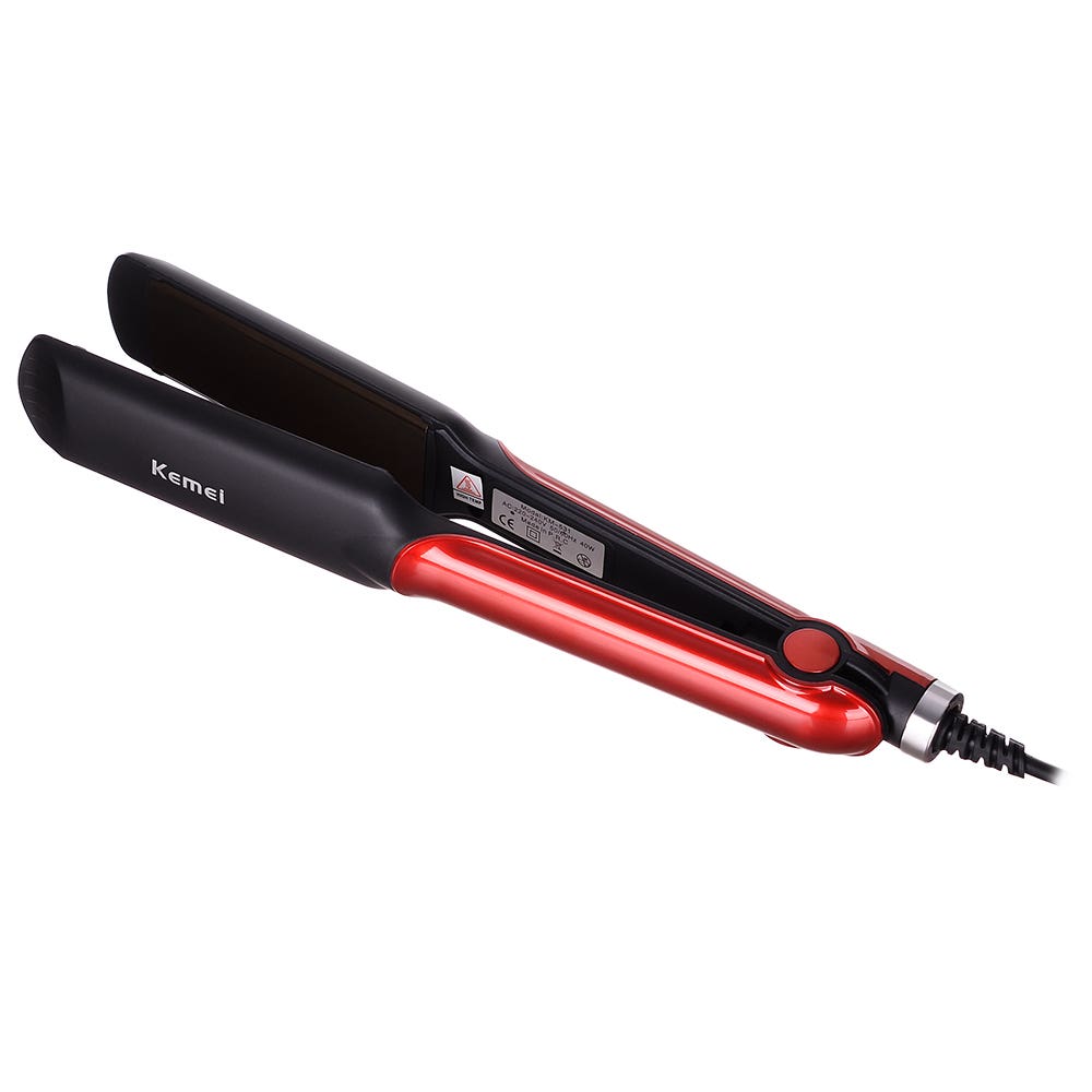 Kemei KM-531 Ceramic Hair Iron, 40 watt - Red