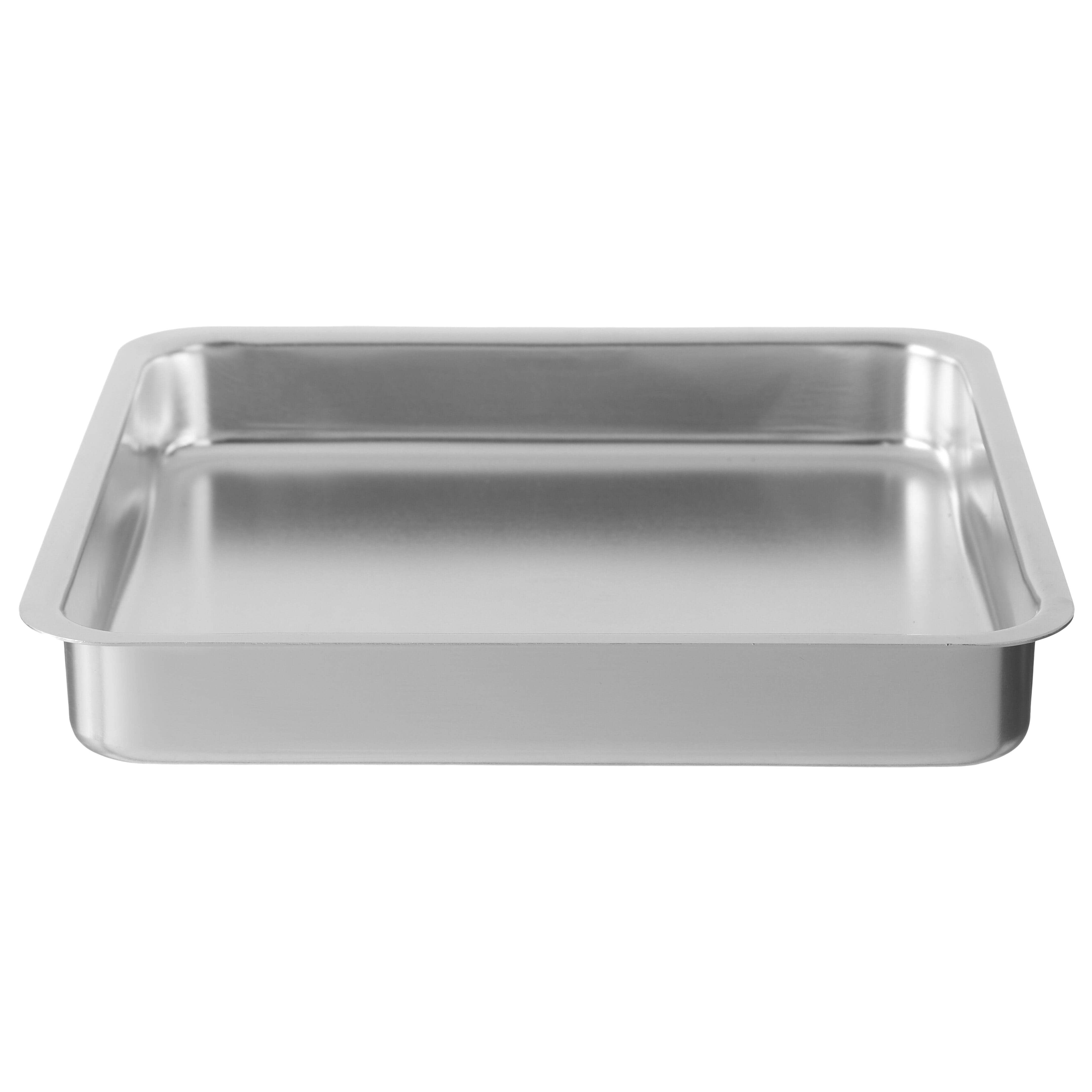 Nouval Square Aluminium Oven Dish, 30 cm - Silver