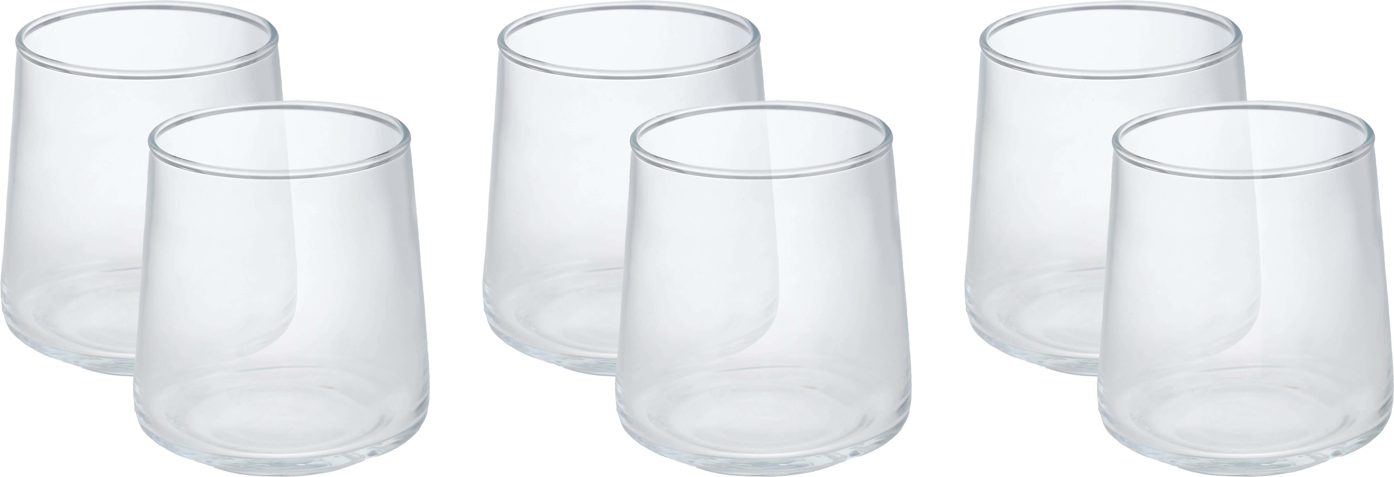 Pasabahce Glass Juice Cup Set, 6 Pieces, 270 ml - Clear