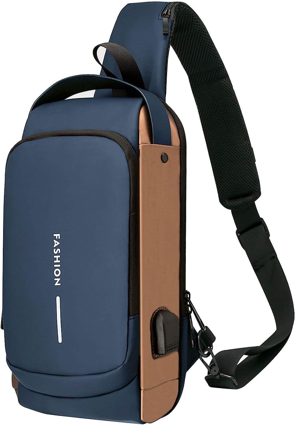Harions Durable Sling Bag, Standard, 1 Pieces - Blue Brown