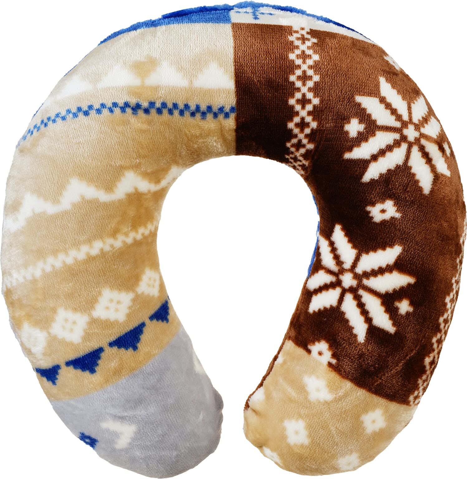 Almaamoun Memory Foam Neck Pillow, 33×30 cm, Approximately 250 grm - Multicolor