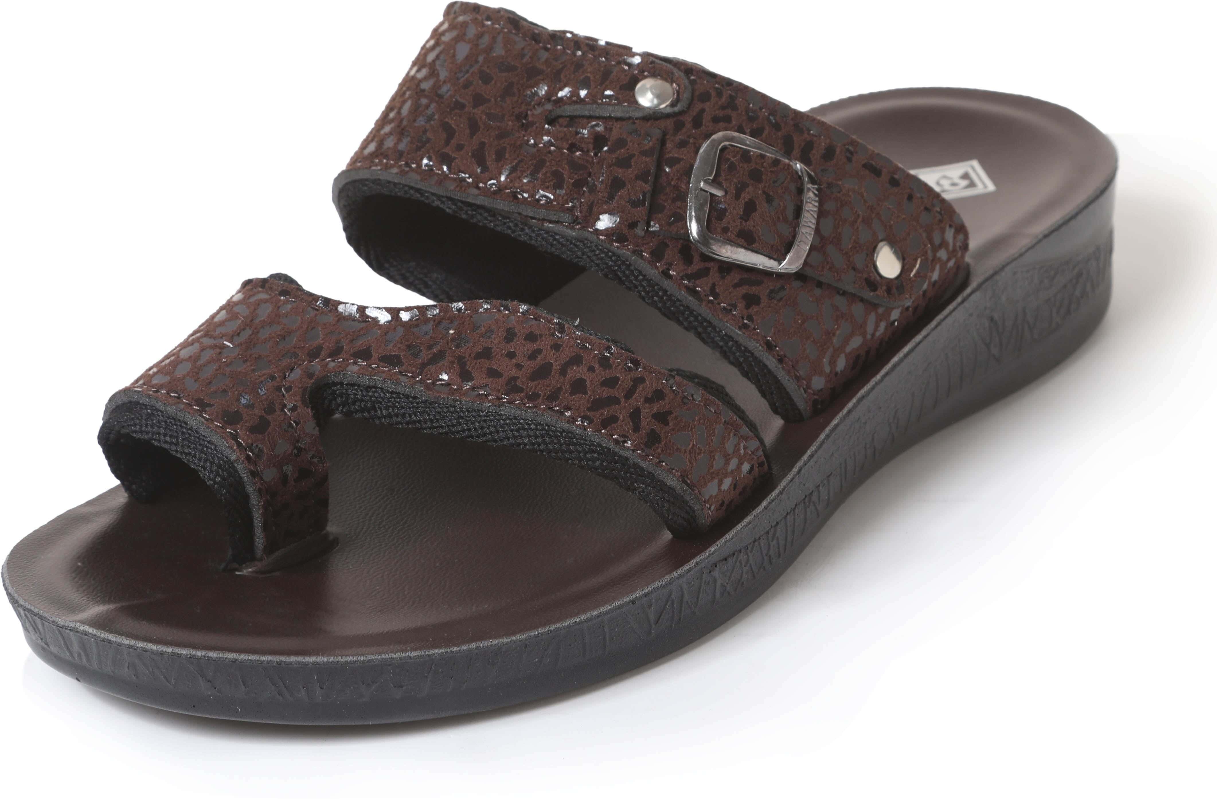 ALDAWARA Quilted Leather Flip Flop Slippers for Men