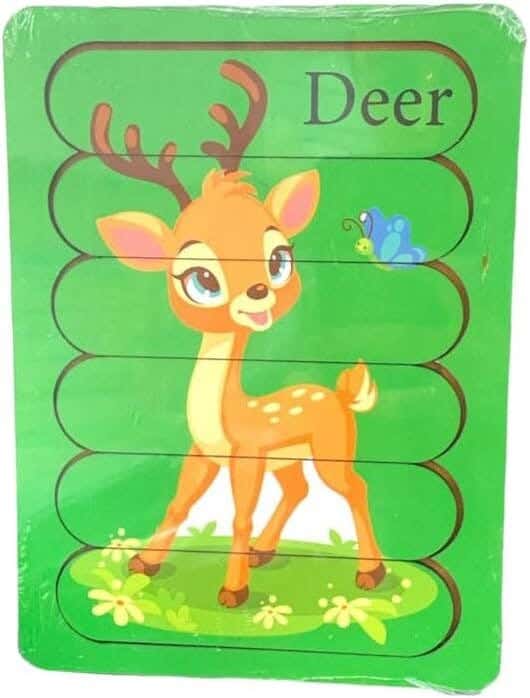 Alsafwa R7-3-A Deer Slide Puzzle - Green
