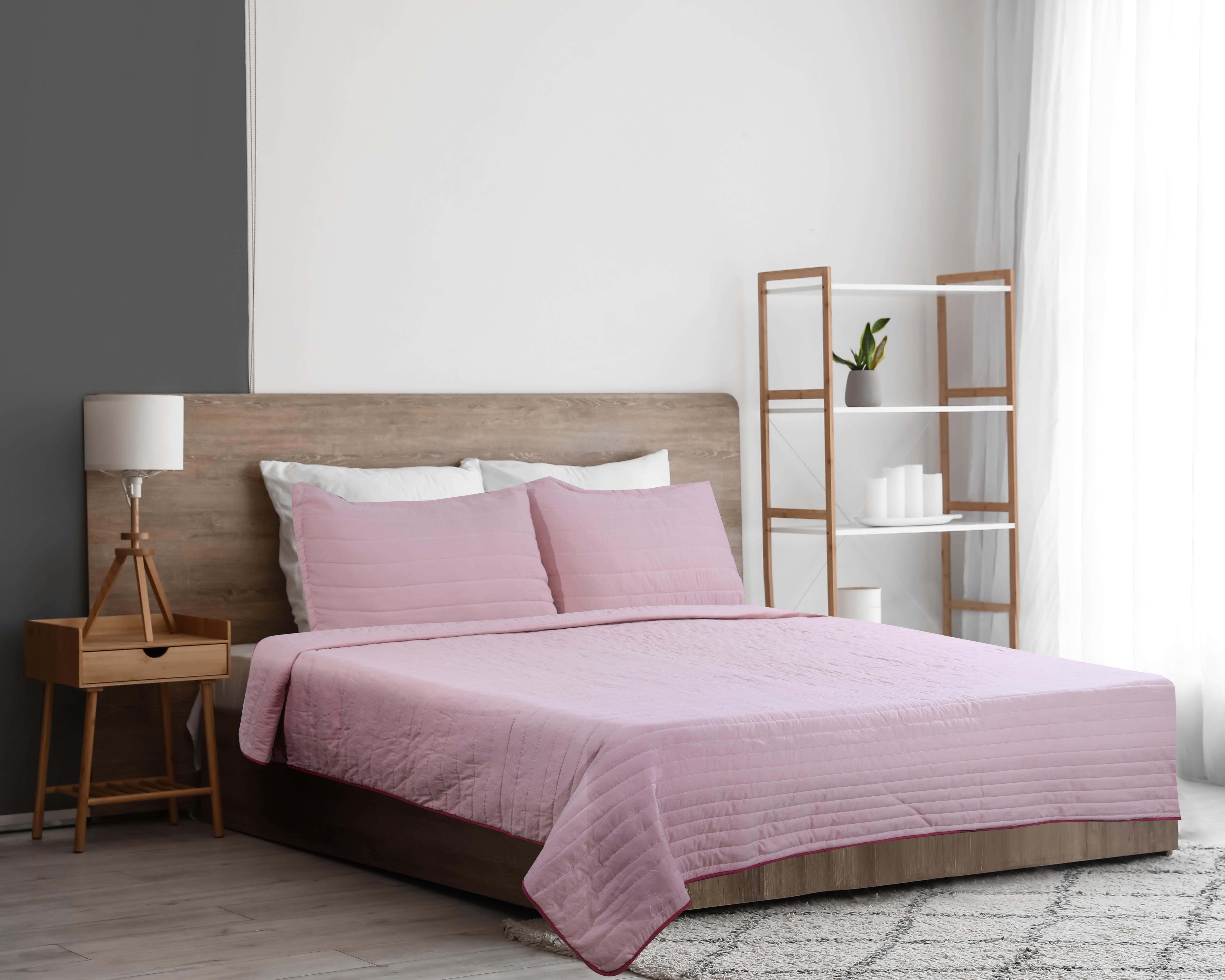 Hariri Microfiber Coverlet Set, 3 pieces, 260×225 cm, approximately 2300 gm - Cashmere