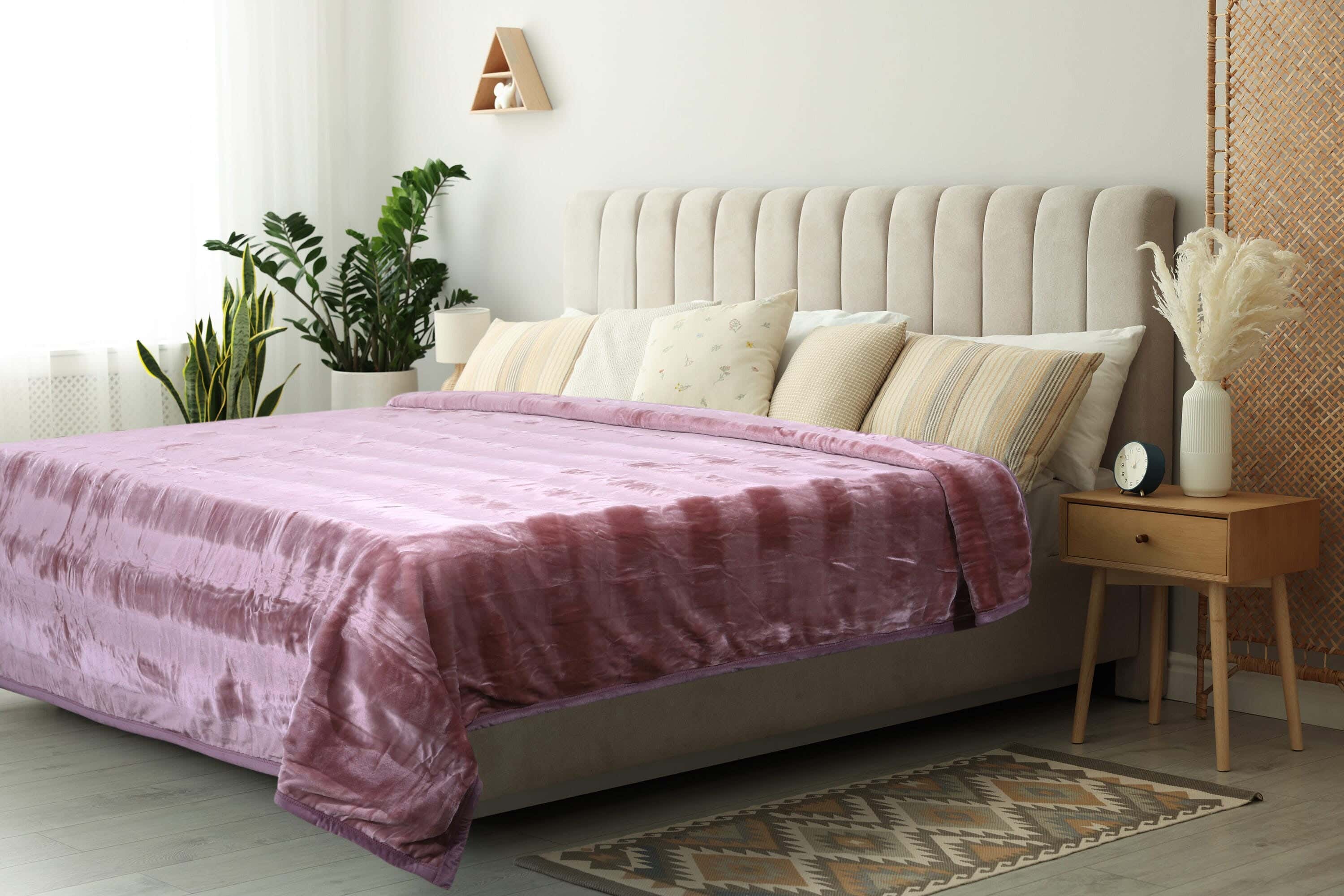 Marbella Velvet Double Layer Blanket, 220×240 cm, 3500 grams - Cashmere