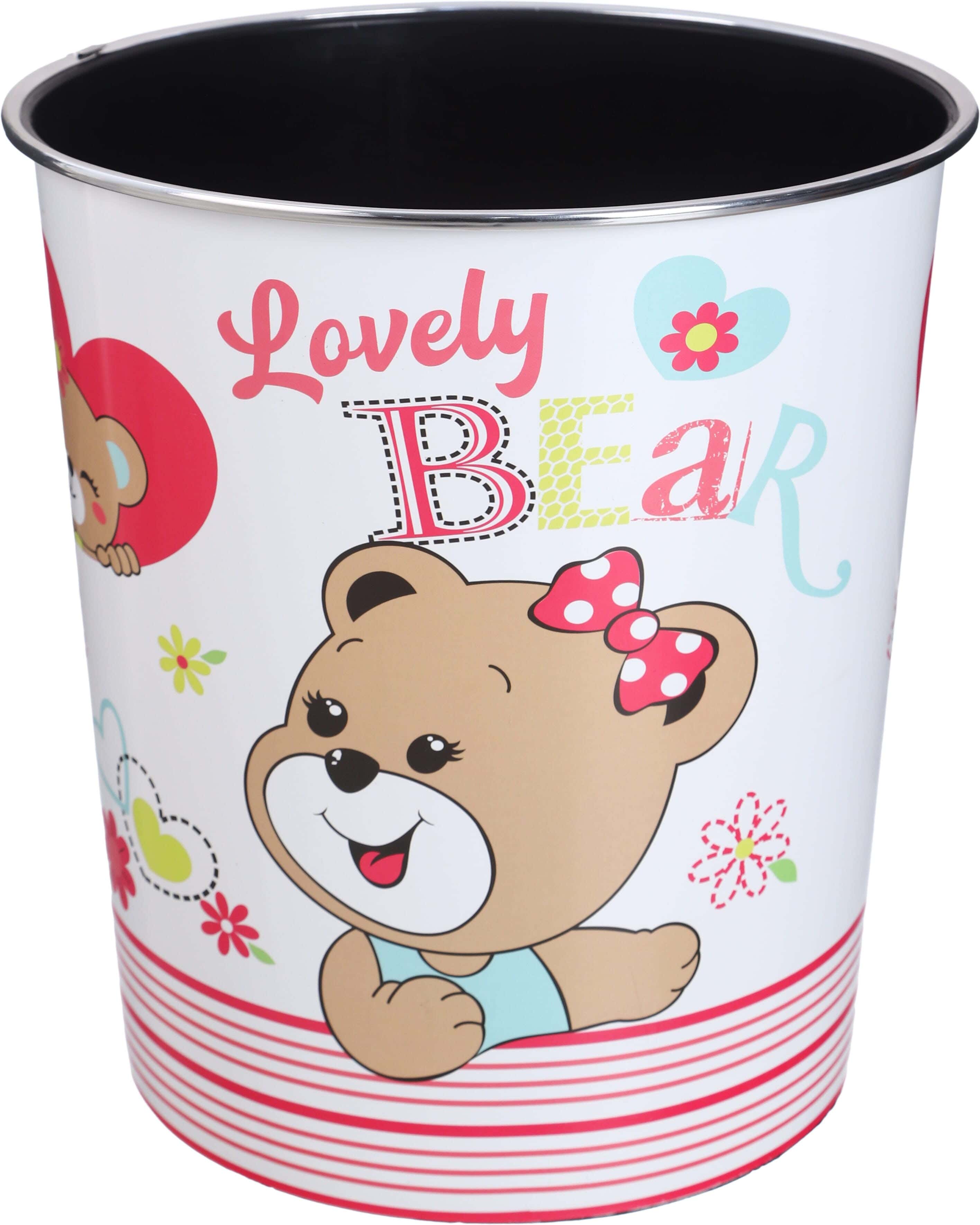 Al Wataneya Plastic Trash Bin, 25×27 cm - Multicolor