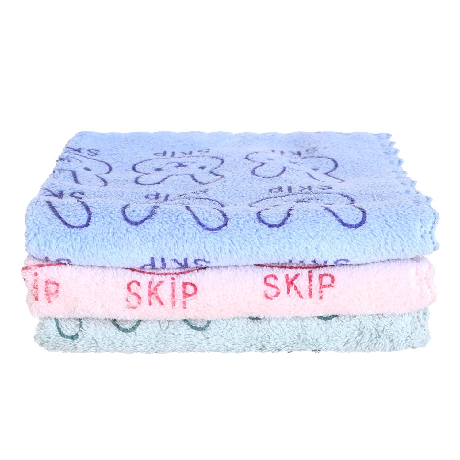 Kitchen Fabric Towel Set, 3 Pieces, 30×30 cm - Multicolor