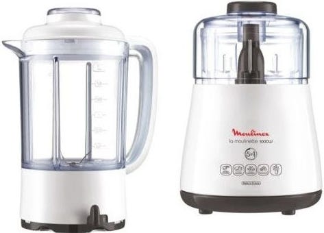 Moulinex DPA241 Chopper and Mixer, 1000 watt, 1.5 Liter - White