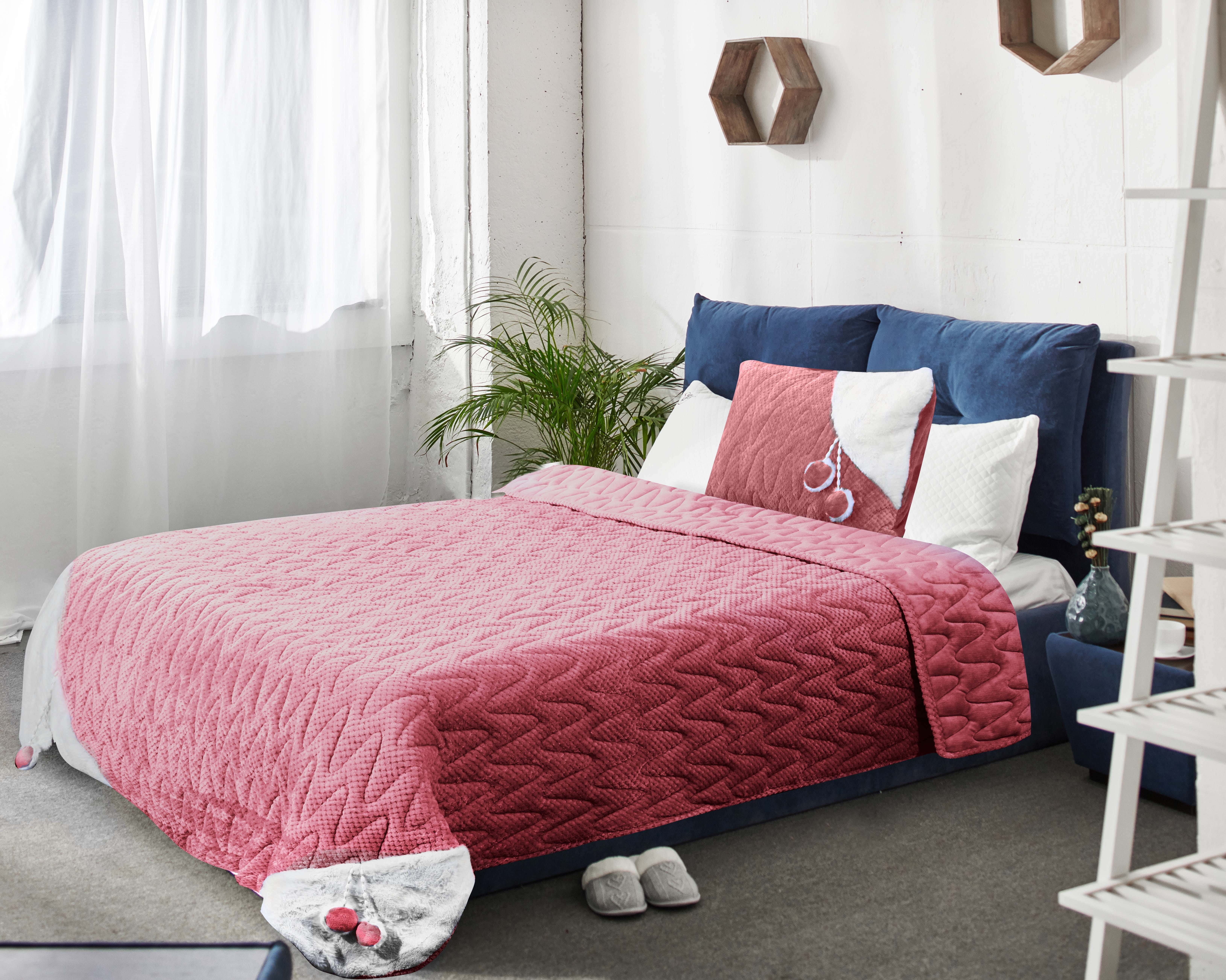 Denzli Velvet Youth Quilt Set, 4 pieces, 190×240 cm, approximately 9800 gm - Cashmere