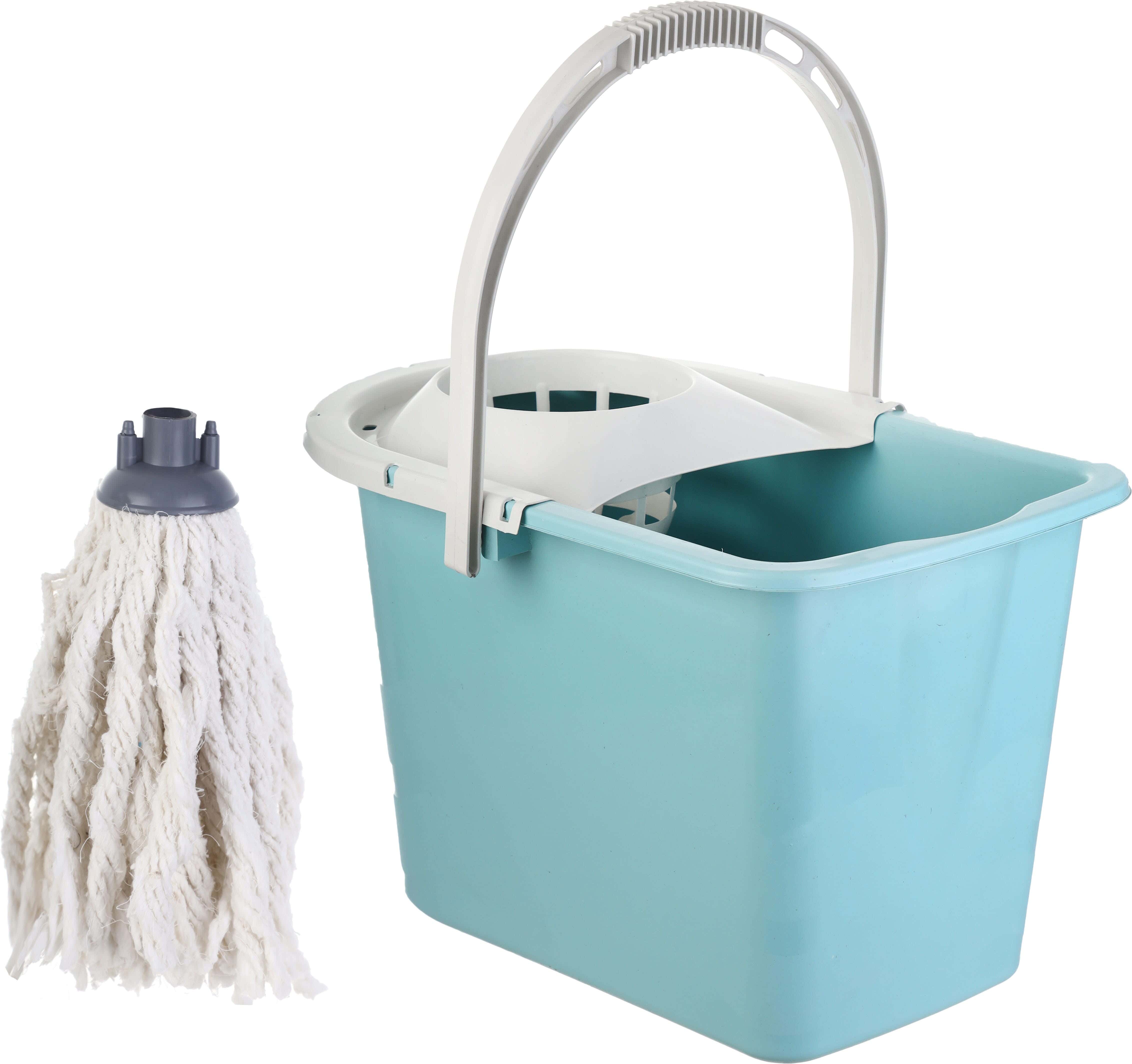 El Helal & Star Bucket with Cotton Replacement, 43×27 cm - Turquoise