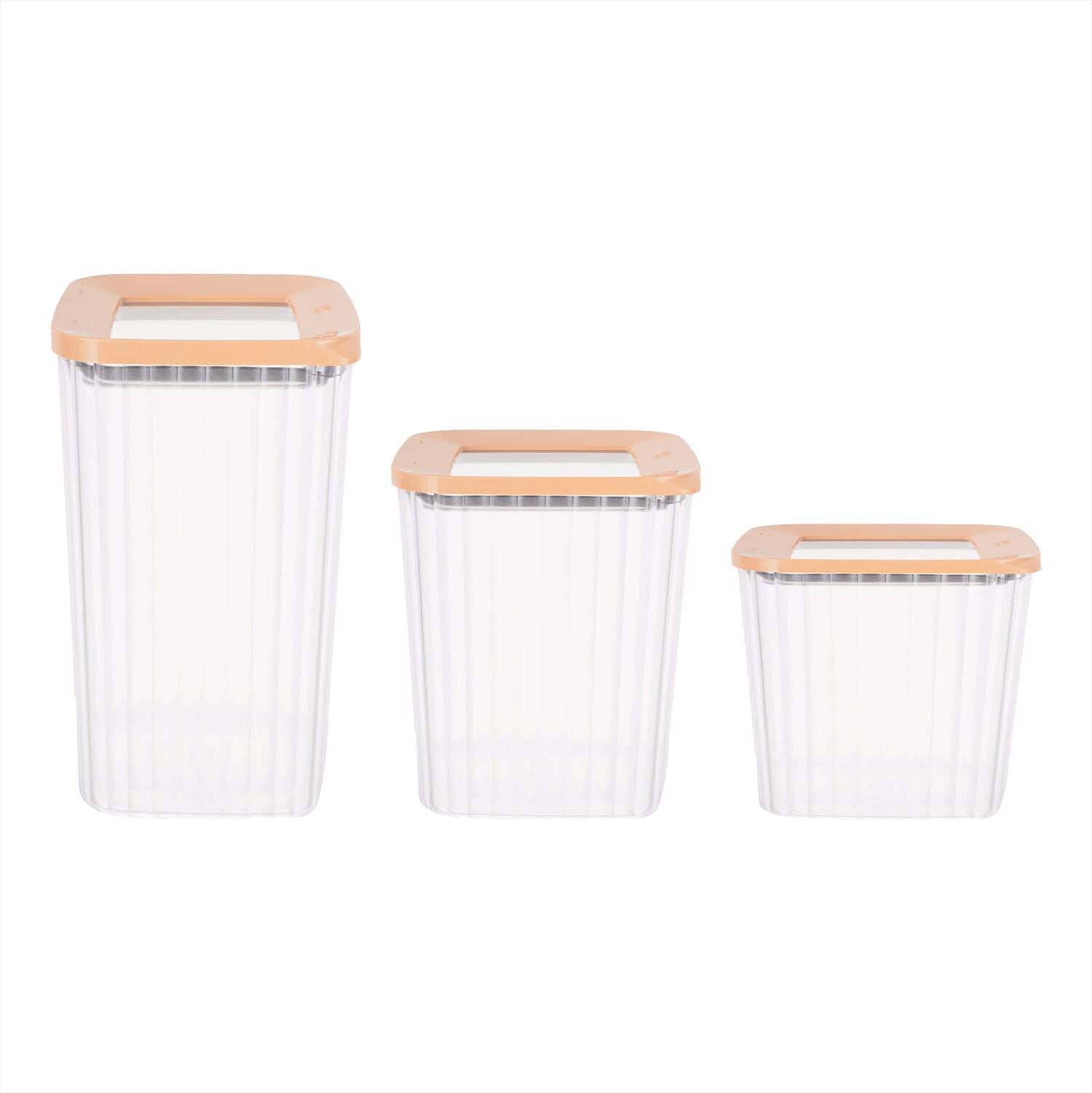 Pro Plast Discovery Plastic Storage Box Set, 3 Pieces - Brown