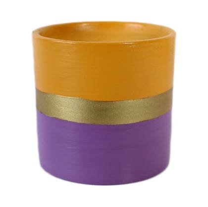 Pottery Plant Pot, One Piece, 10×10 cm - Multicolor