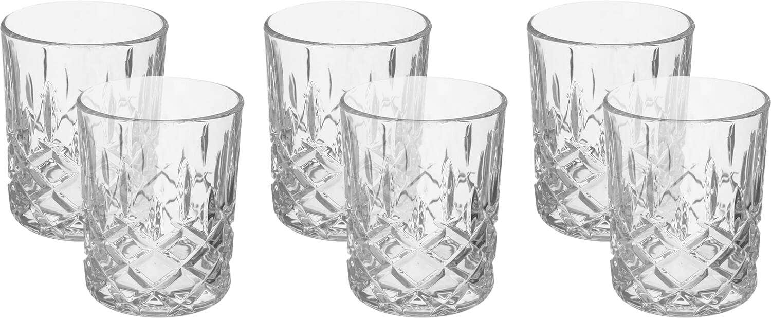 Blink Max Glass Cup Set, 6 Pieces, 350 ml - Clear