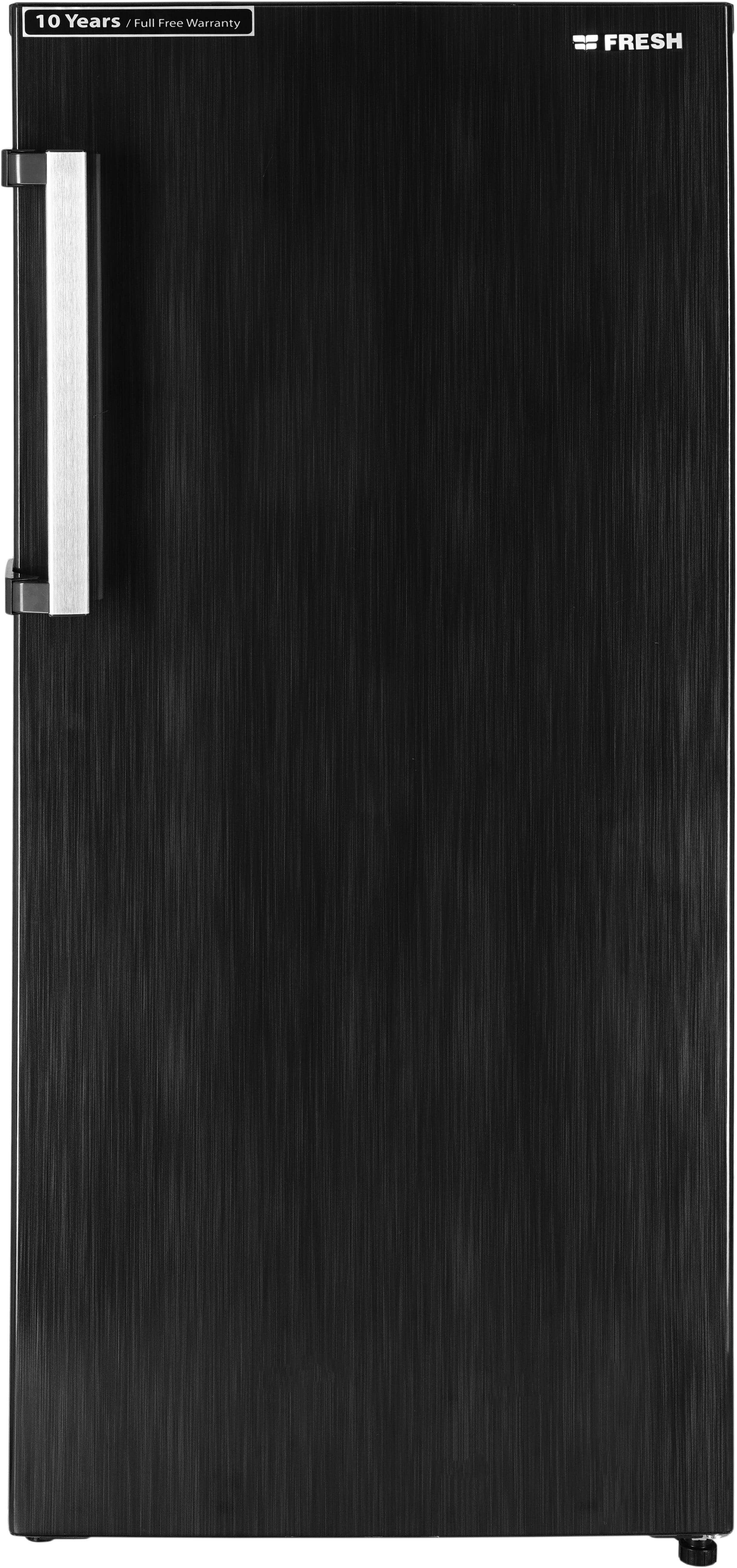 Fresh FNU-L250BC No Frost Vertical Deep Freezer, 130 Liters, 5 Drawers, with Mechanism Handle - Black Dark Grey