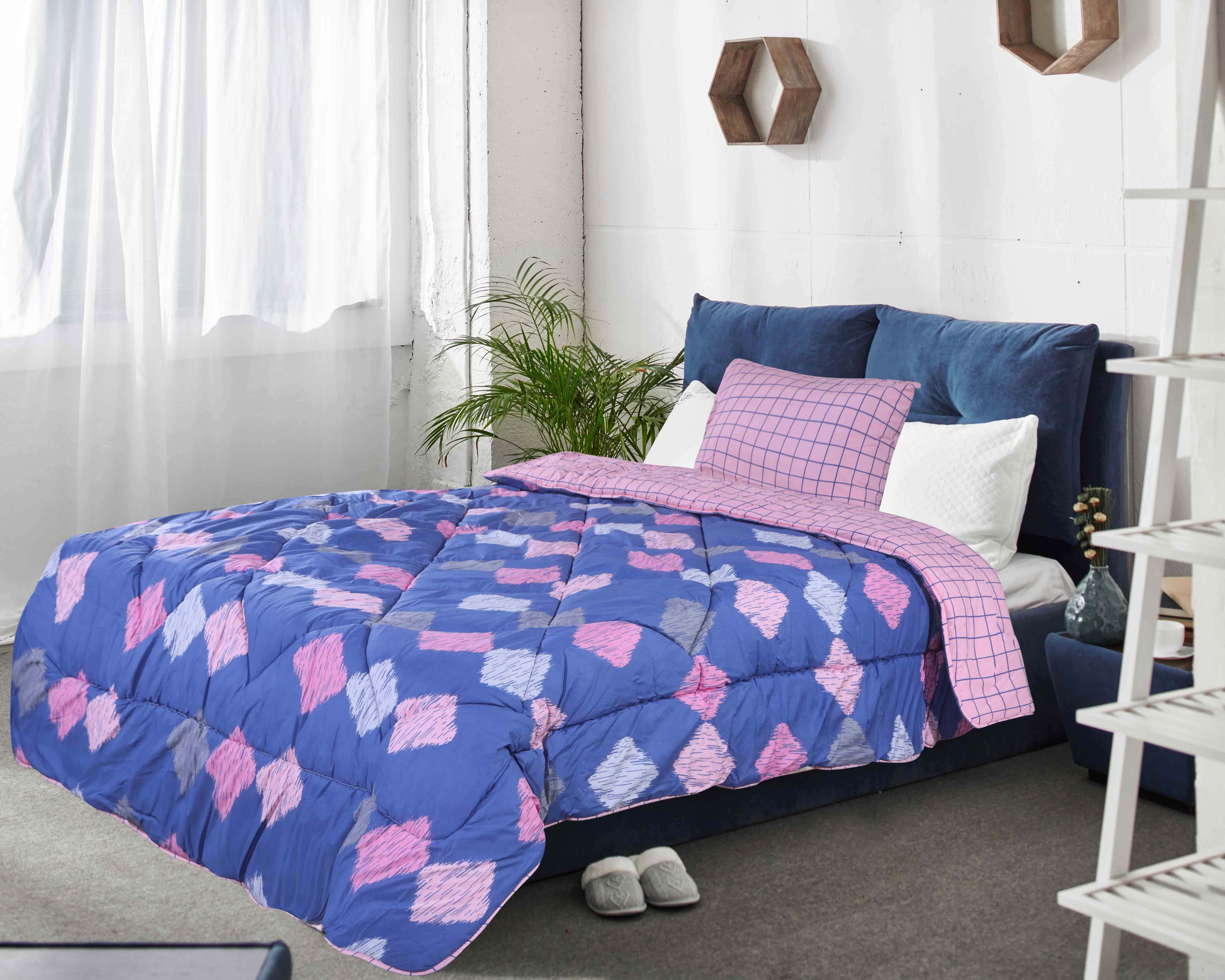 Al Maamoun Baby Quilt Set, 4 Pieces, 180X230 cm - Navy