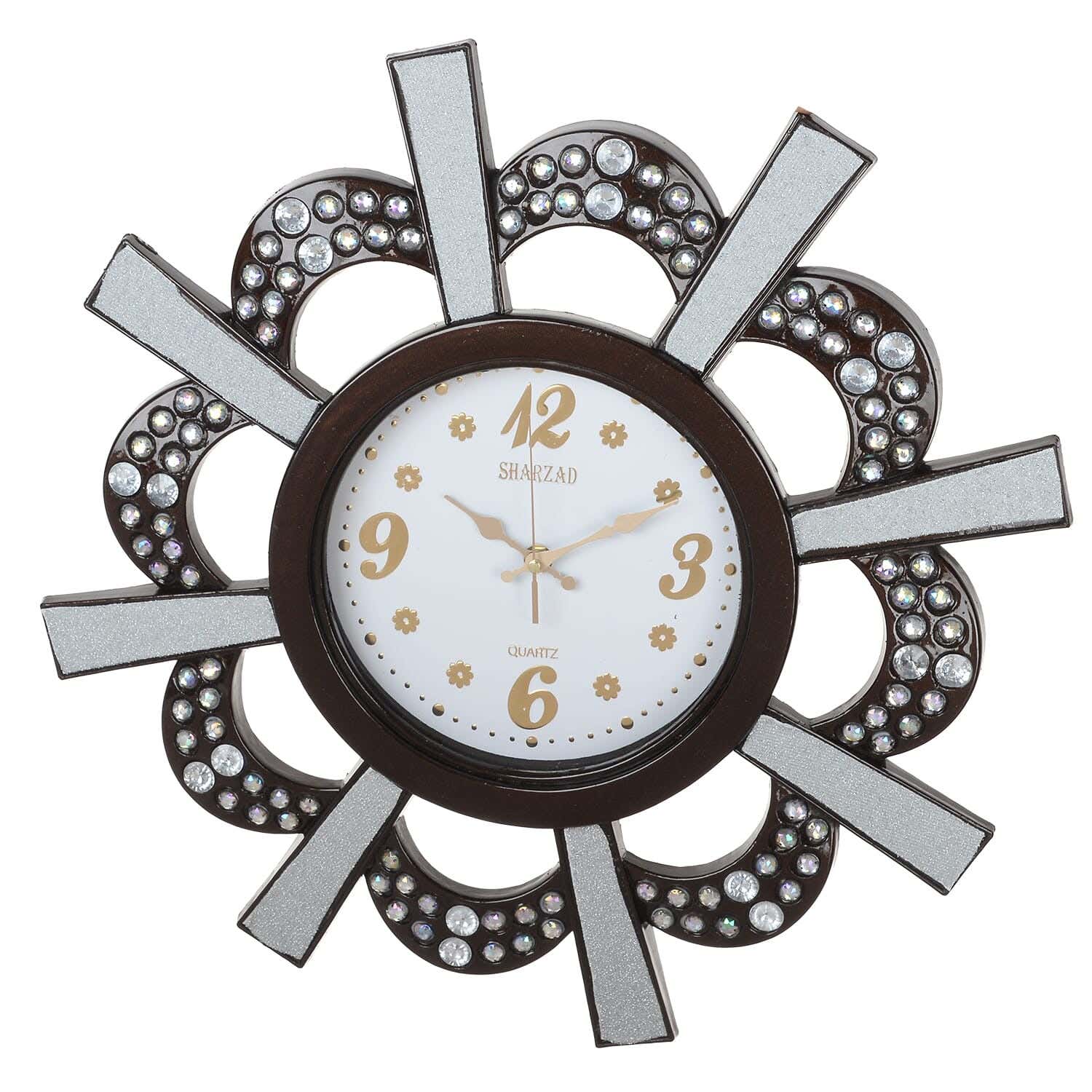 Plastic Round Wall Watch, 47 cm - Multicolor