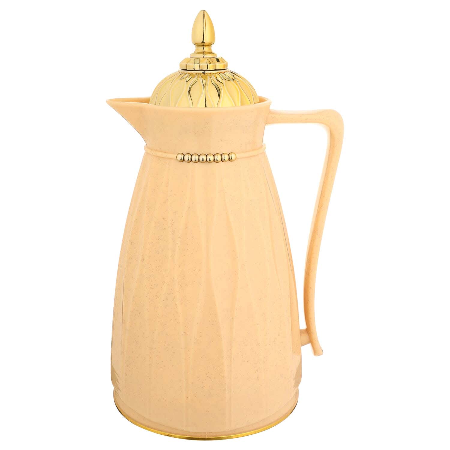 Dream Plastic Travel Thermos, Glass Core, 900 ml - Beige