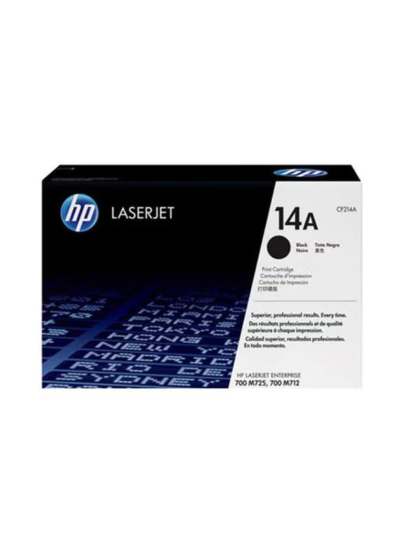 HP LaserJet Toner Cartridge, 14A, CF214A - Black