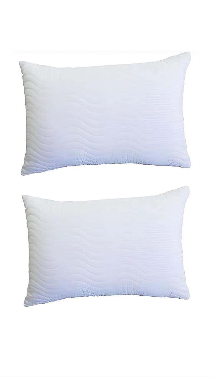 Fiber Pillowcase, 2 pieces, 1200 grams, 70 x 50 cm - White