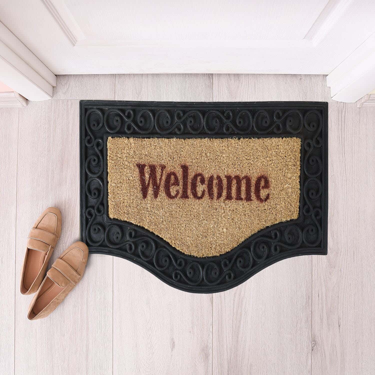 Door Mat, 70×40 cm - Black Beige
