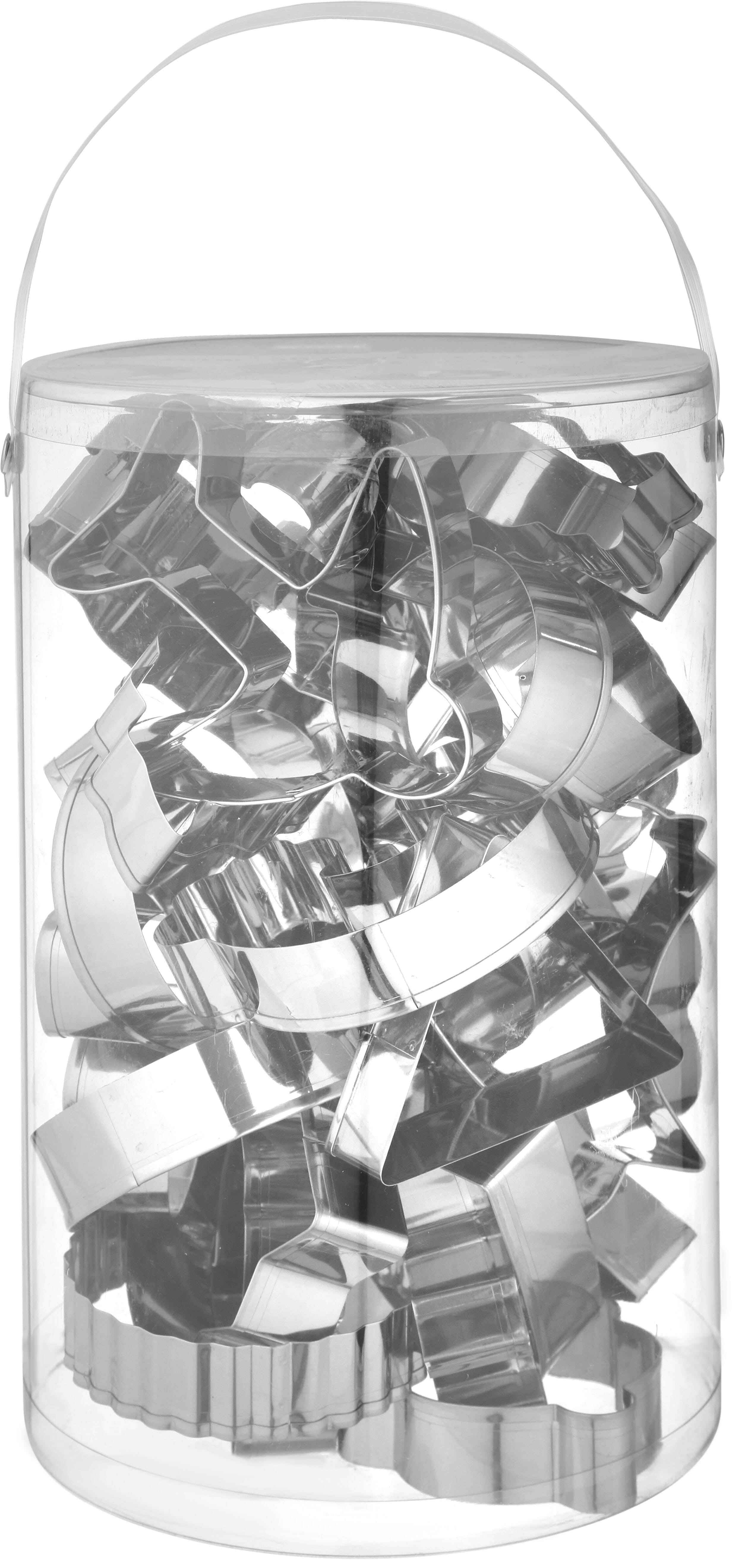 Neoflam Stainless Steel Pastry Cutter Set, 30 Pieces - Silver