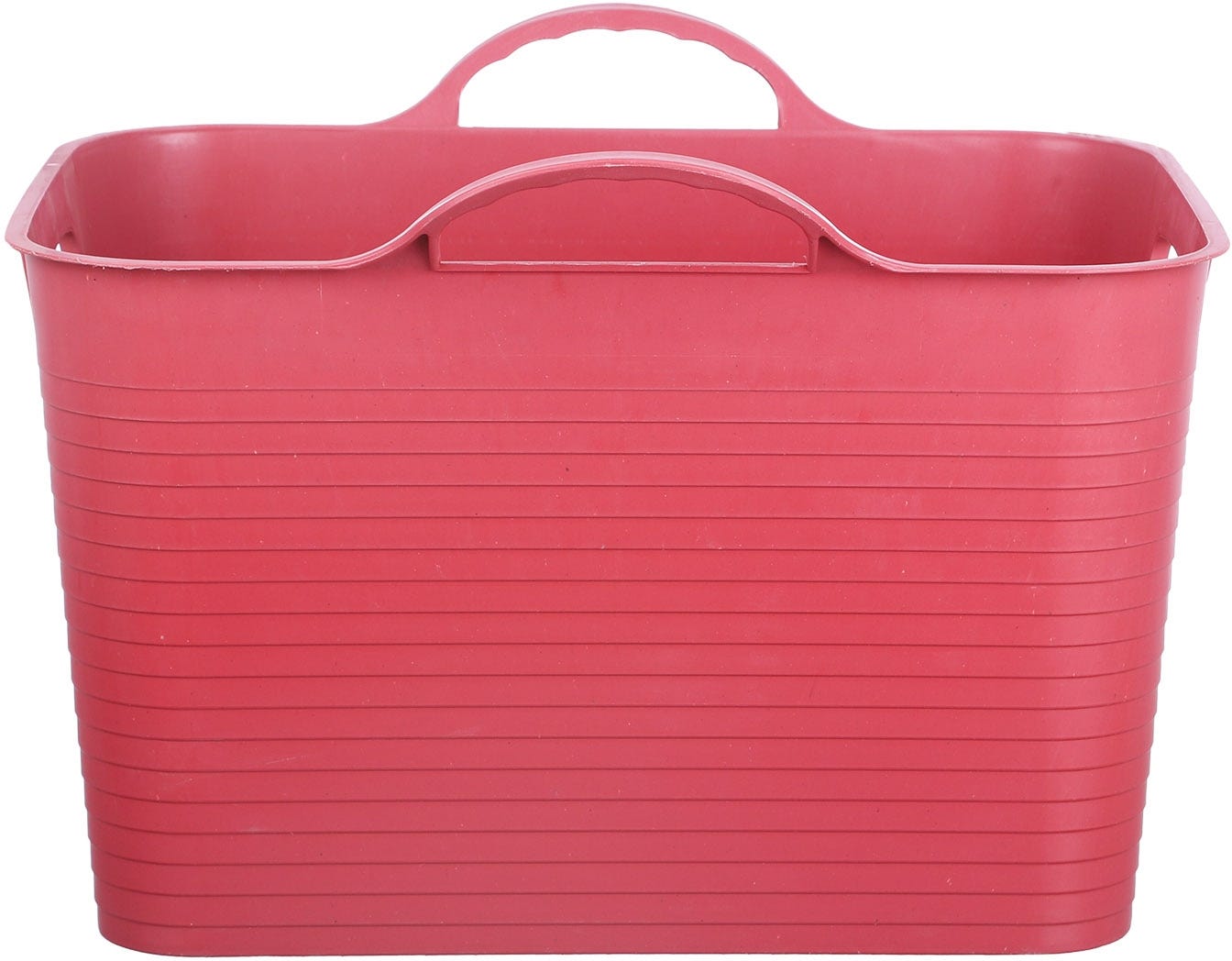 SonIPure Plastic Laundry Basket, 30×42 cm - Light Red