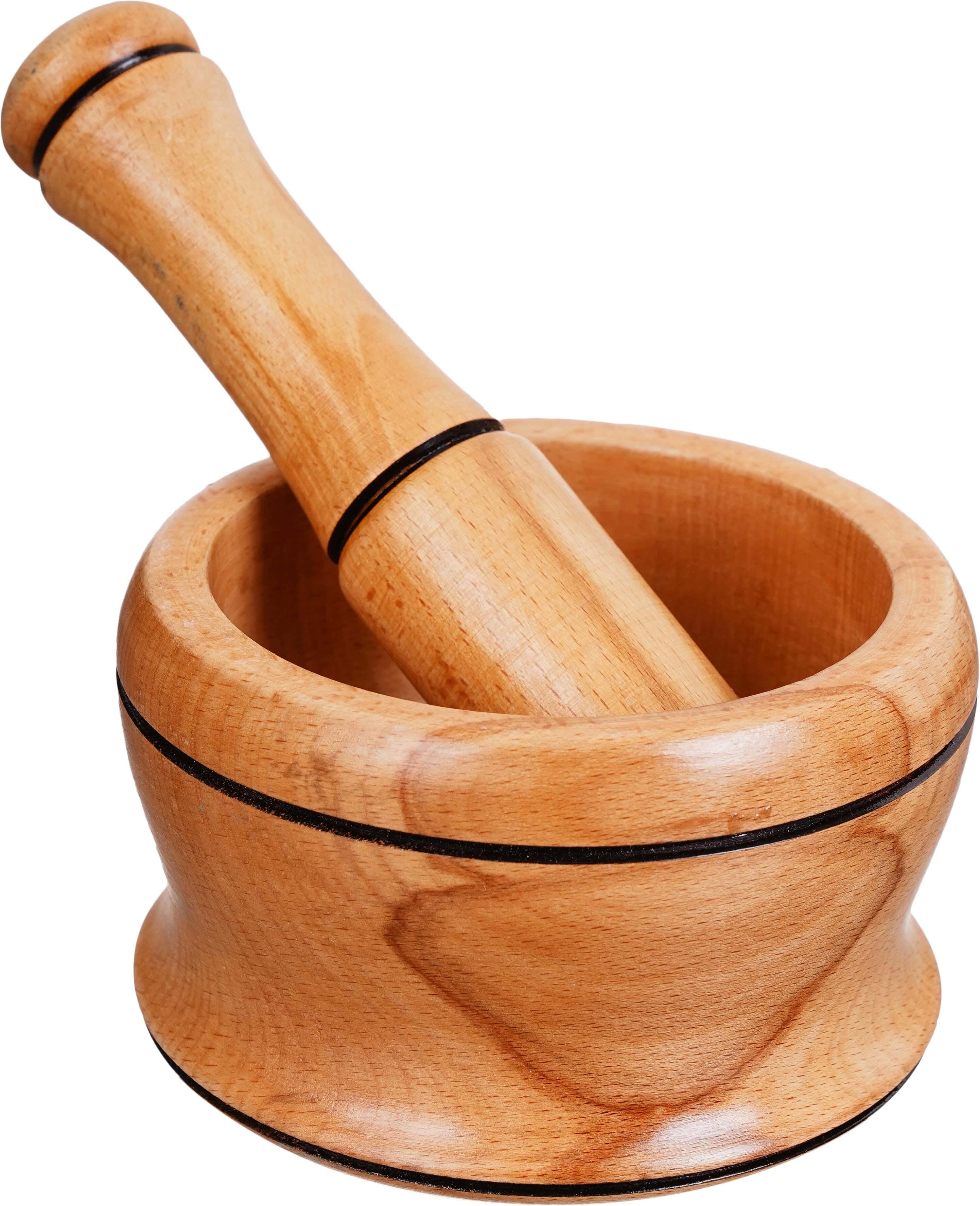 EL Saudi Beech Wood Pestle, 10×10 cm - Wooden
