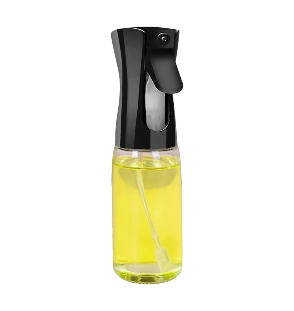 Glass Oil Dispenser, 220 ml - Clear Black