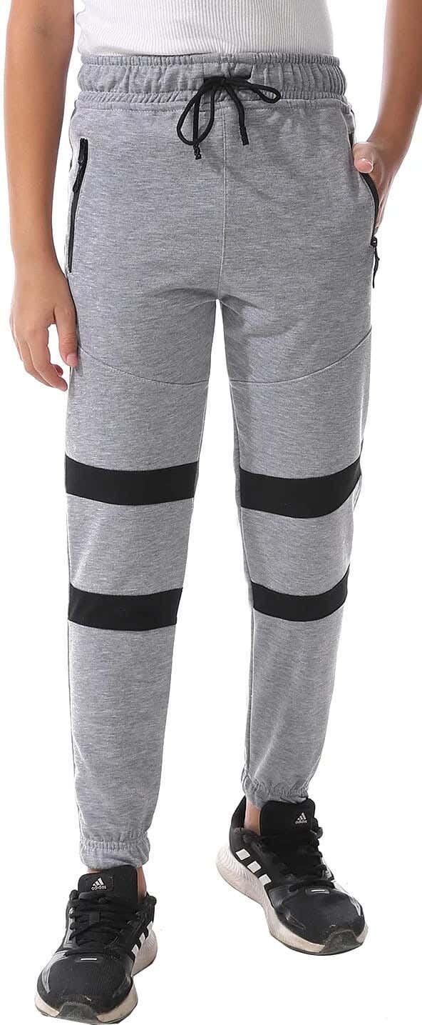 Caesar cotton Milton Trousers For Kids - Grey