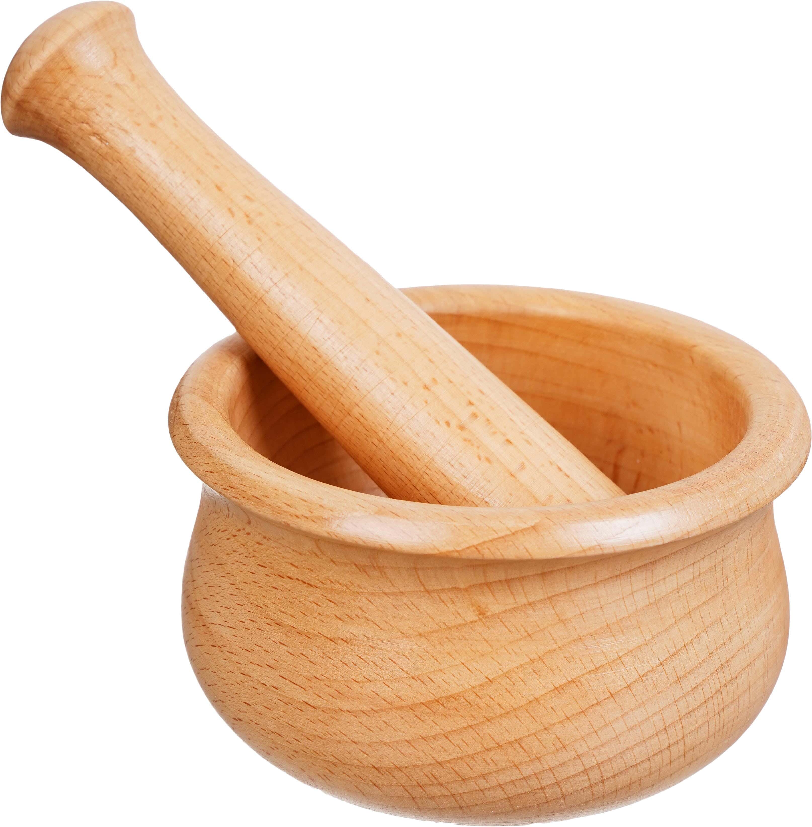 EL Saudi Beech Wood Pestle, 10×10 cm - Wooden
