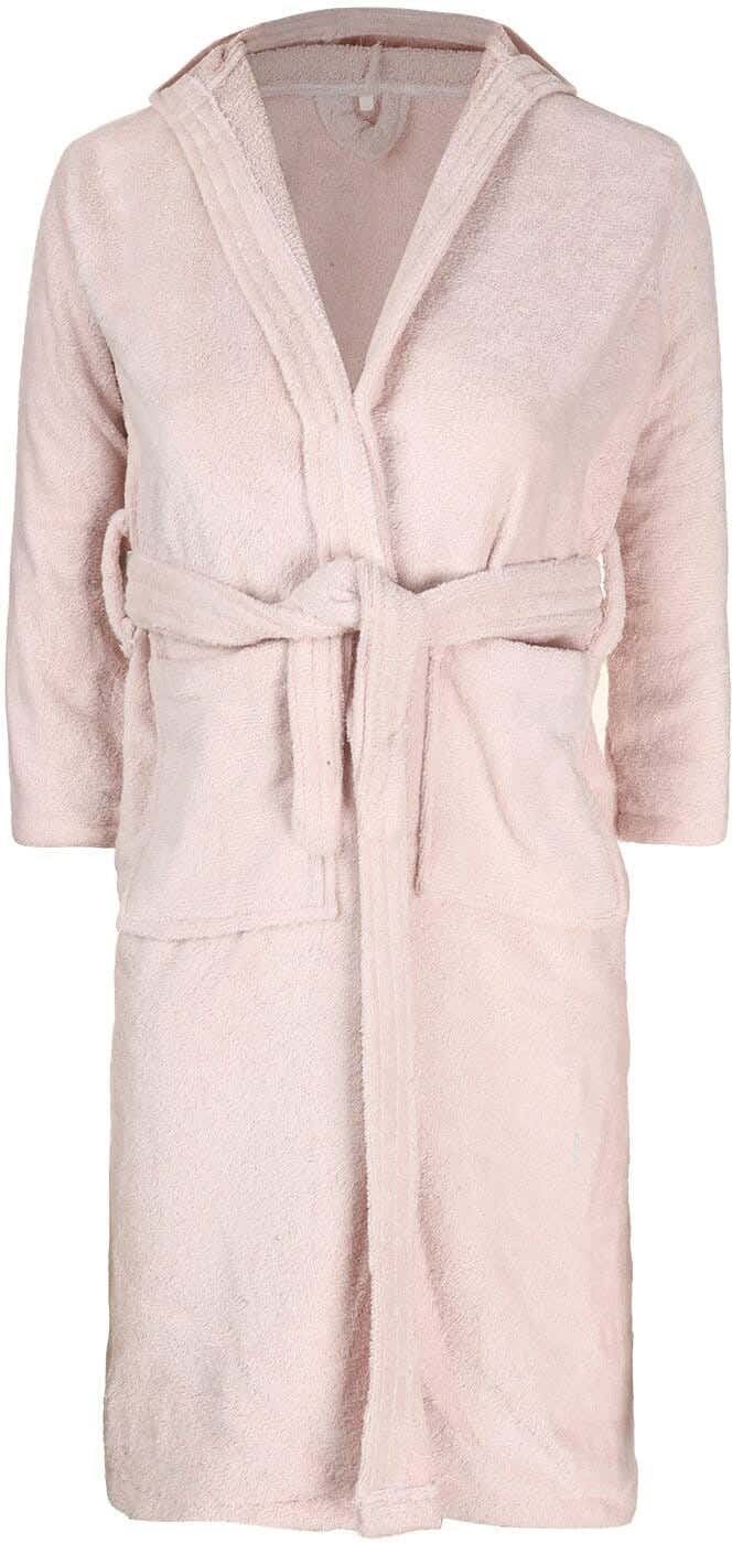 Tulip Cotton Bathrobe For Kids, Size 6, Approximately 740 grm - Light Rose
