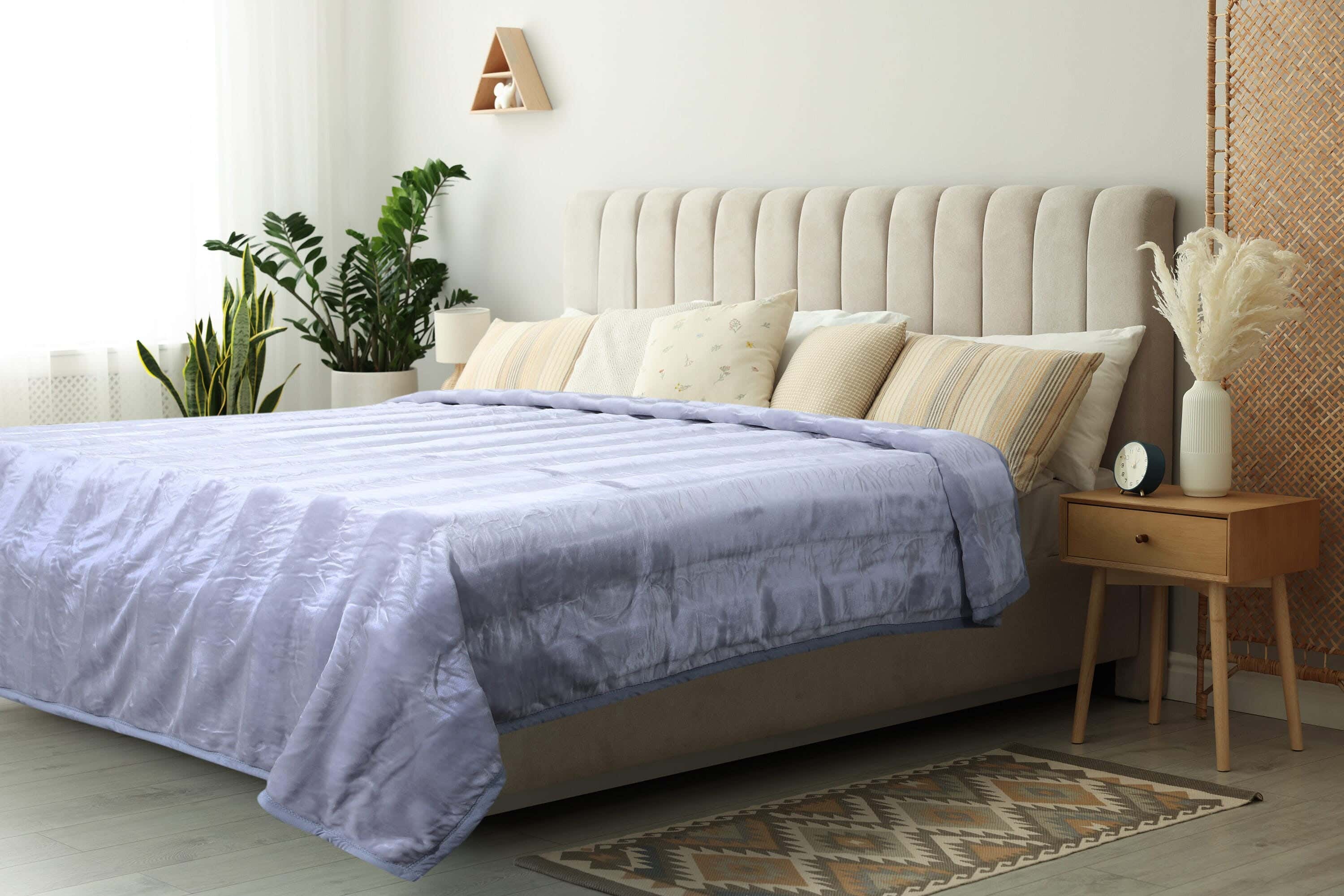 Marbella Velvet Blanket Double Layer, 220x240cm, 3950 gm - Cashmere Grey