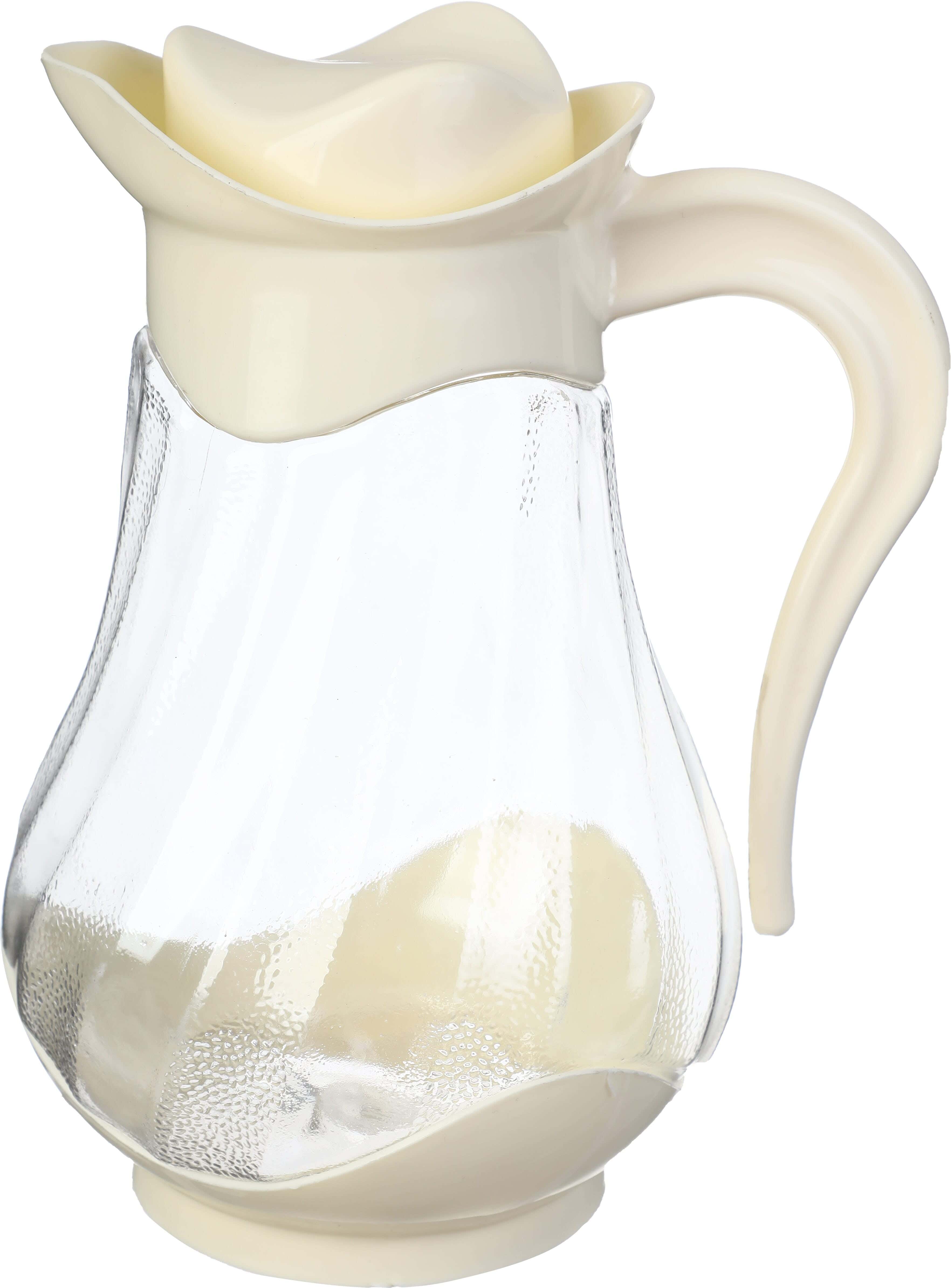 Max Plast Plastic Jug, 1.7 Litres - Clear Off White