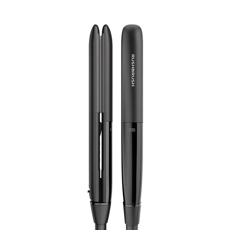 Rush Brush X1 Pro Hair Straightener, Up to 230°C, Ceramic Plates, Black - X1 Pro