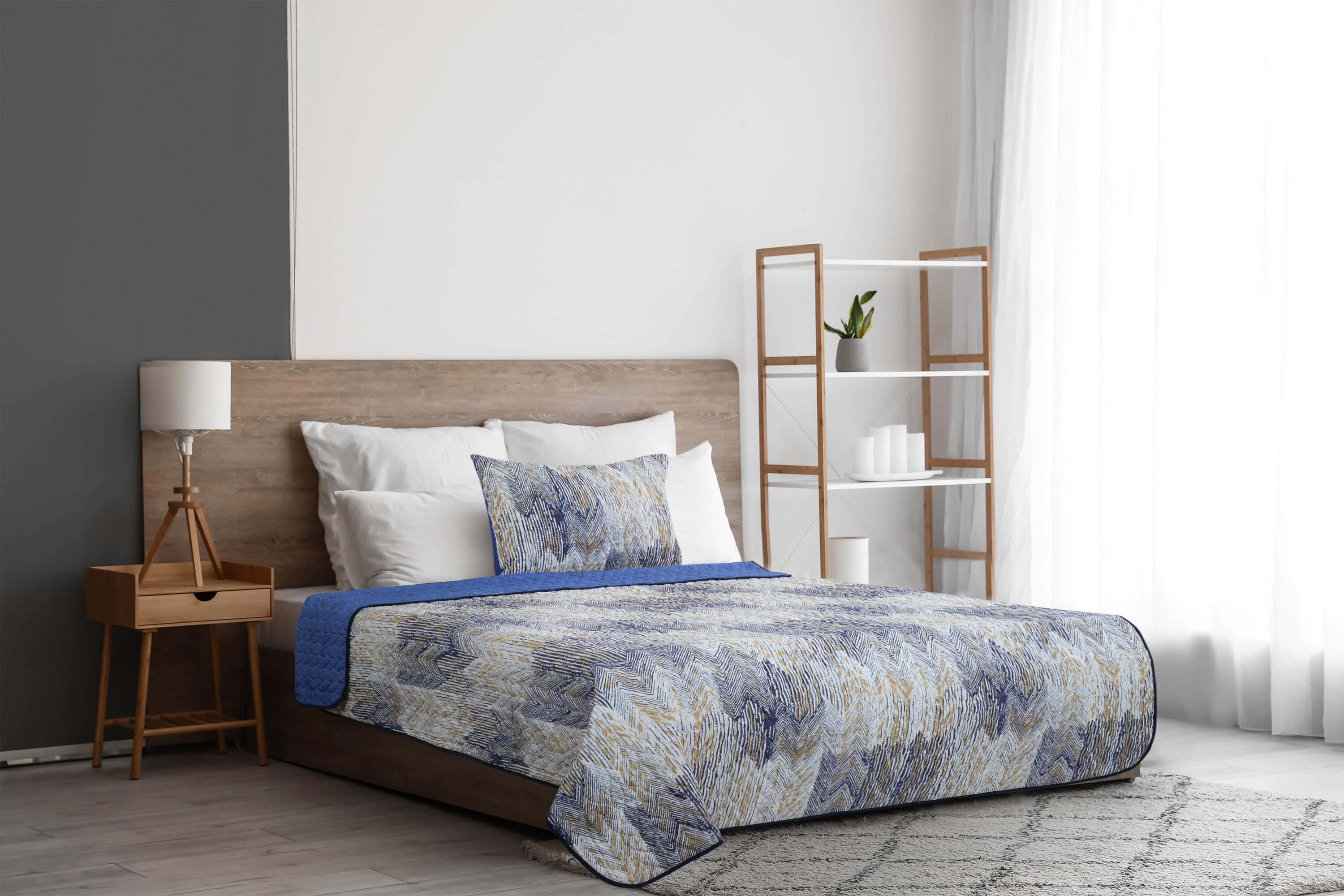 Hana Cotton Quilt Set, 4 Pieces, 240×180 cm, 4500 gm - Multicolor